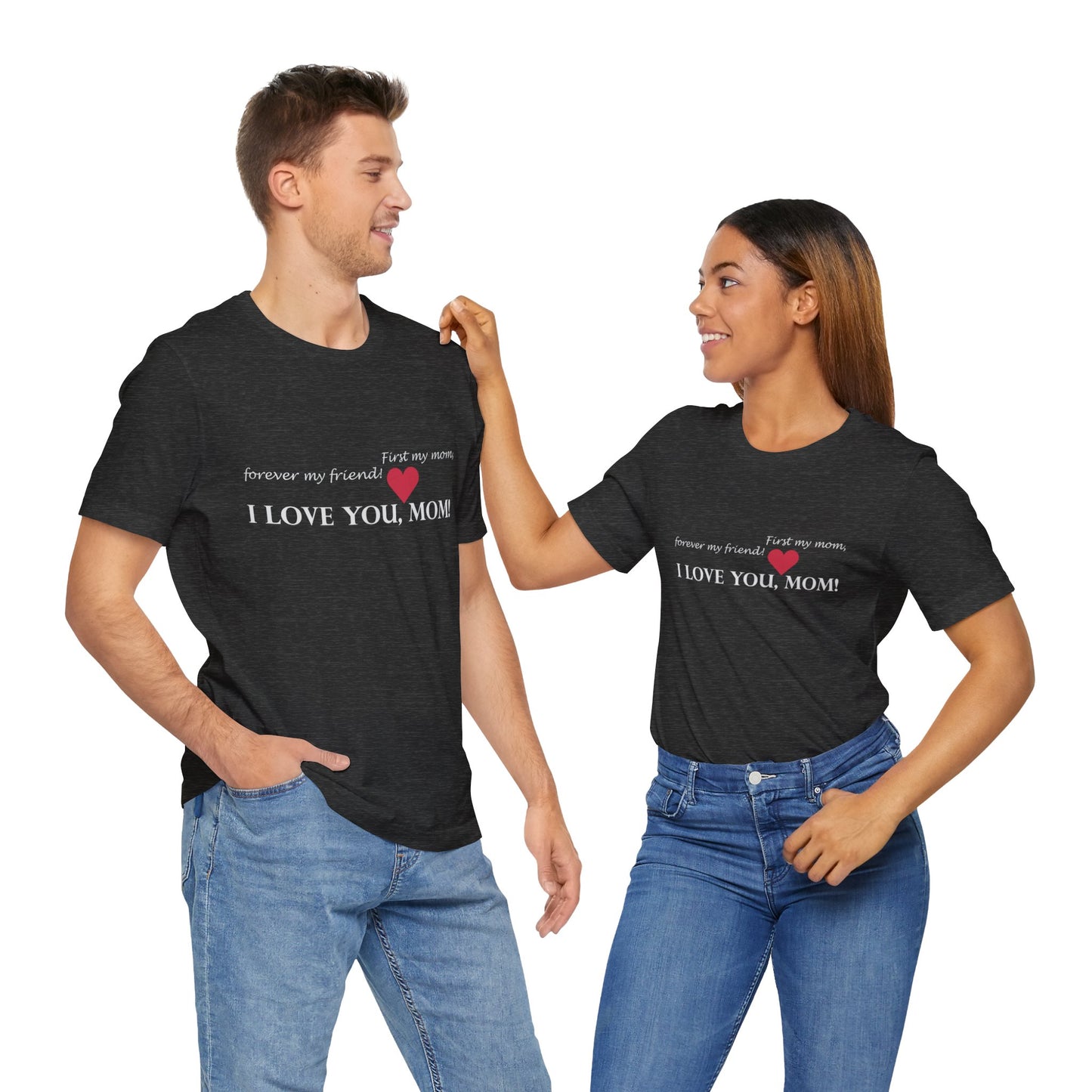 Unisex Cotton Tee Shirt with Mom Signature