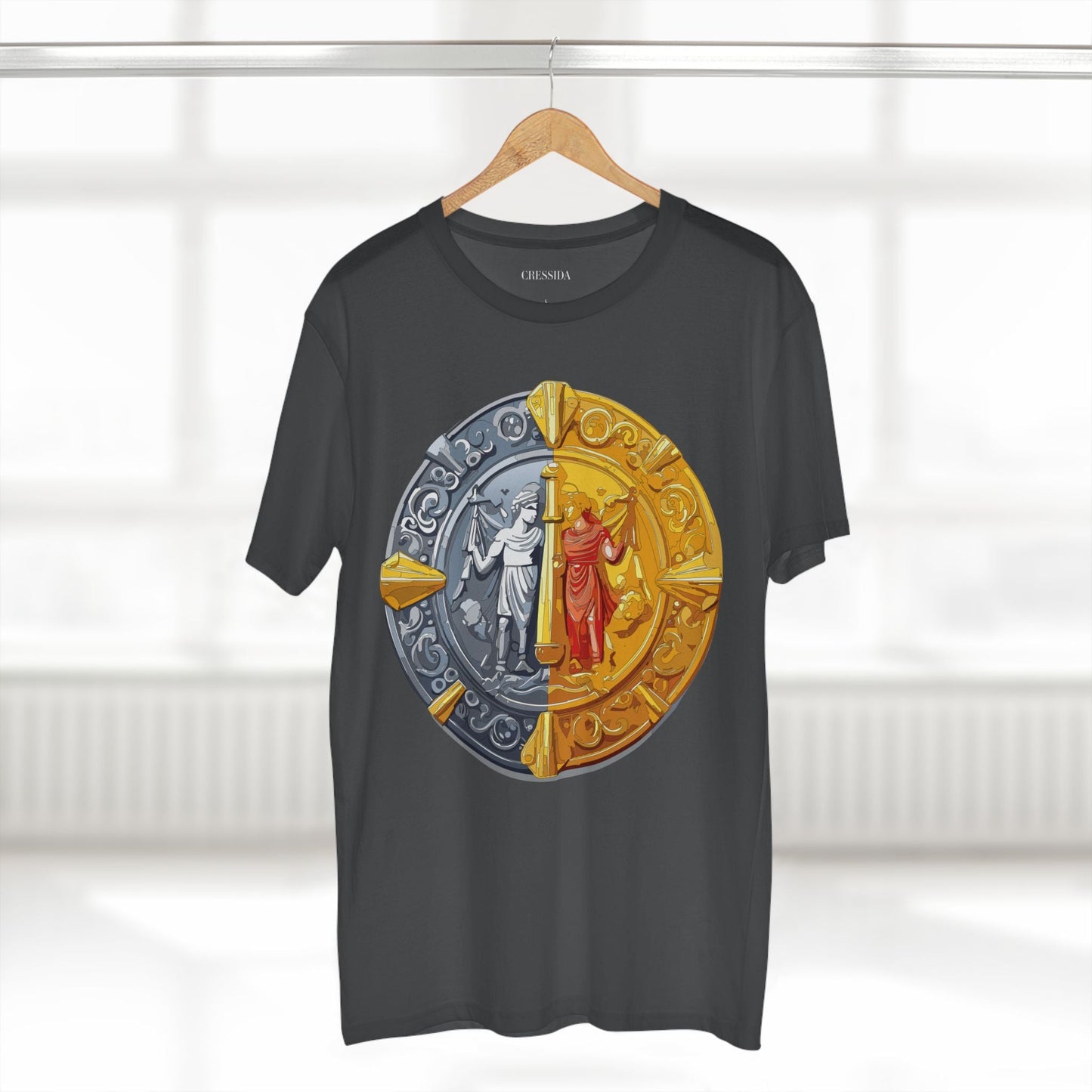 Antique Gold Coin Graphic Design T-Shirt Unisex 100 Cotton With Golden Print Artwork Tee 17