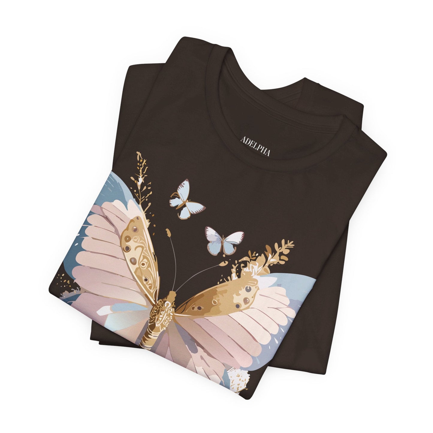 Butterfly Graphic Tee Unisex Short Sleeve Art Design By Adelpha