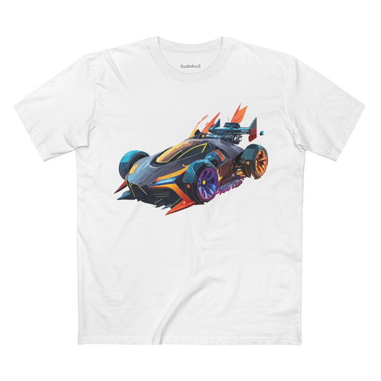 Car Graphic Unisex 100 Cotton Staple Tee 14