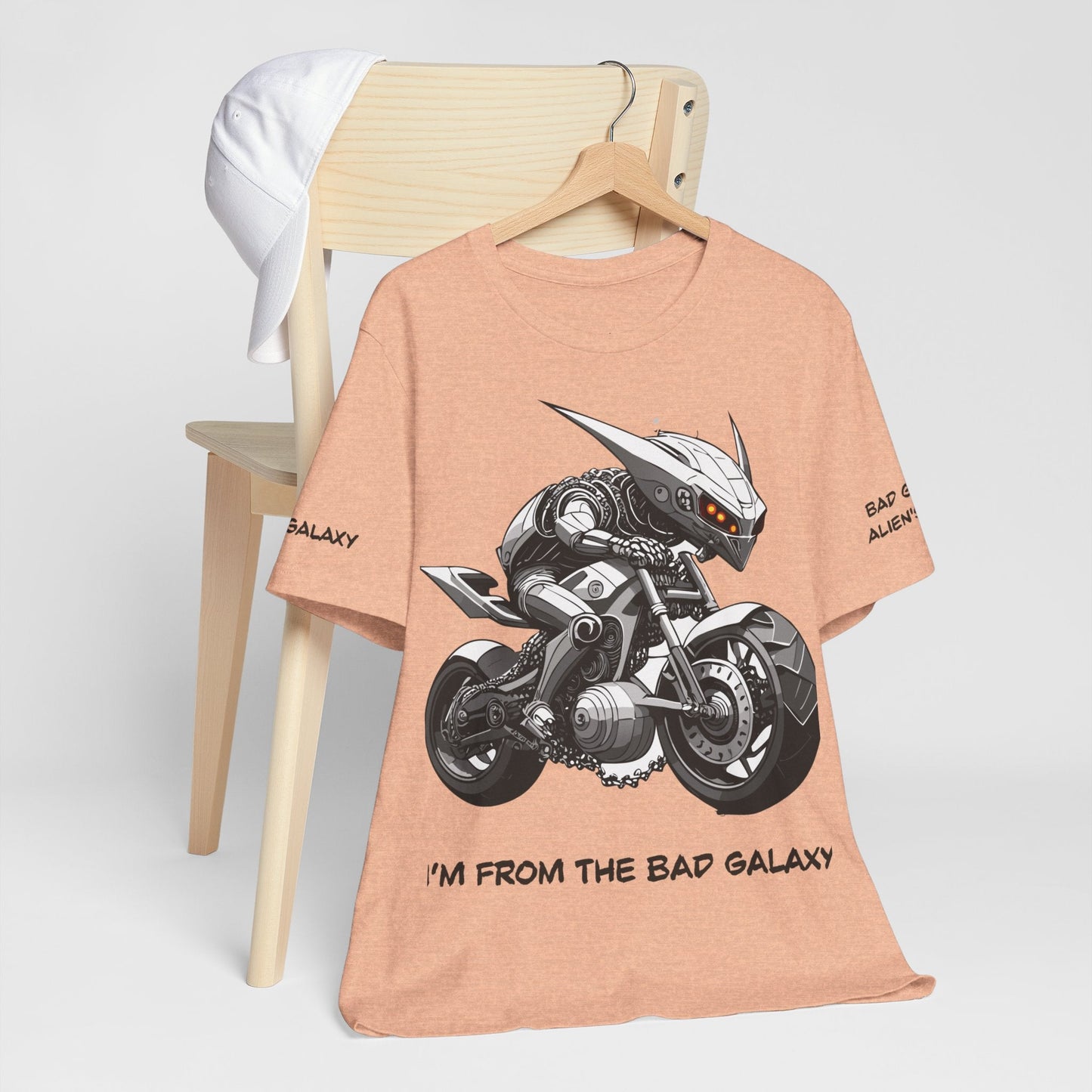 Alien Tee Shirt From Bad Galaxy Made To Order 100 Percent Cotton Lightweight Tee Made In USA