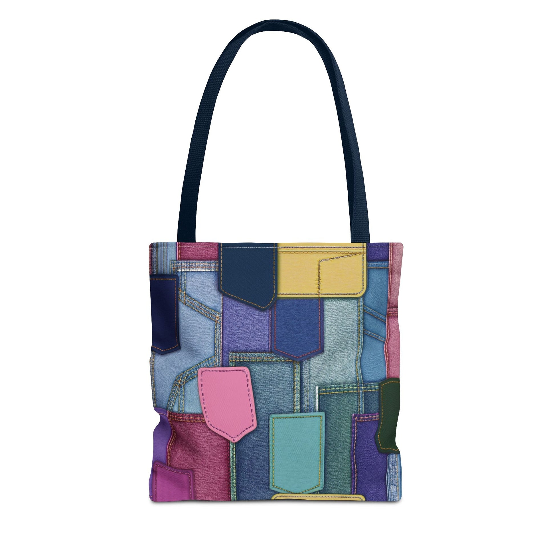 Denim Canvas Bag, Tote Bag Denim Printify