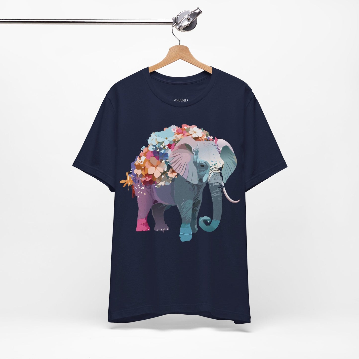 Elephant Graphic T Shirt Unisex Vintage Inspired Adelpha Artwork Short Sleeve Tee