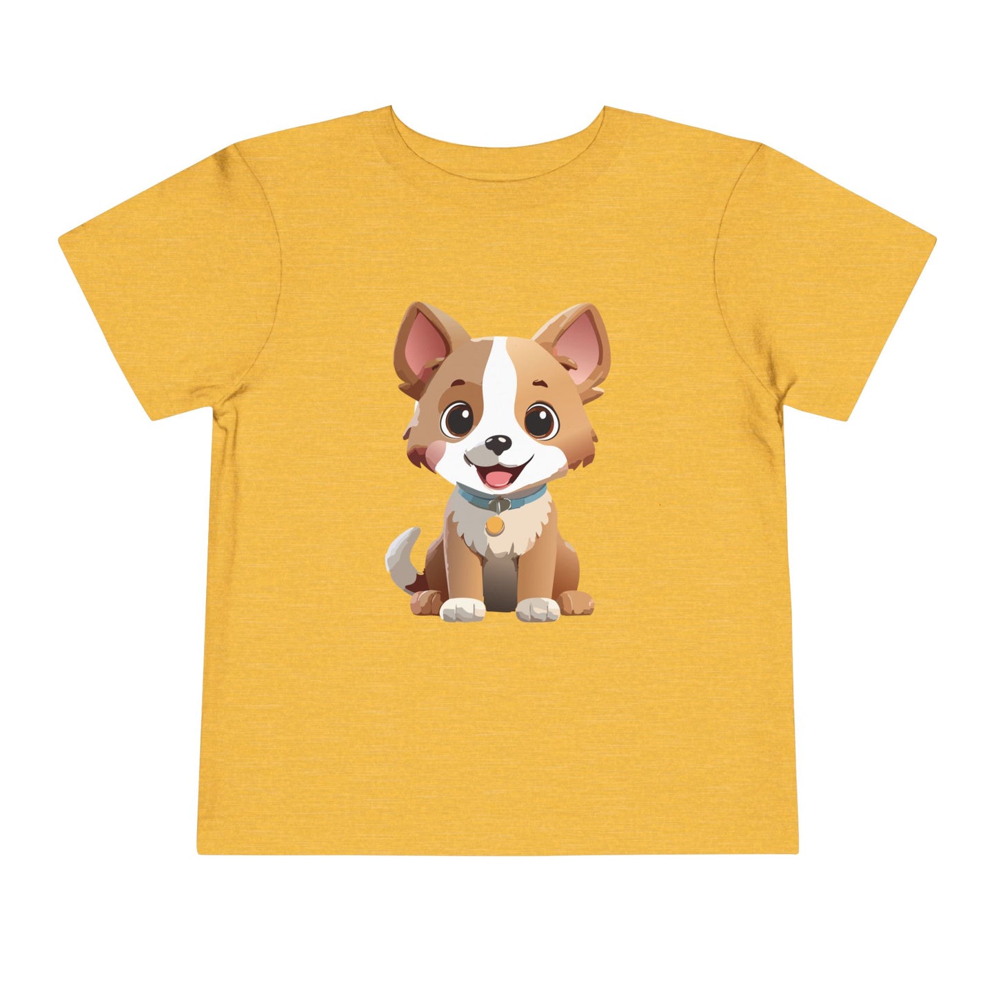 Bonita camiseta de manga corta para niños pequeños con diseño de cachorro: regalo adorable para amantes de las mascotas (2 a 5 años)