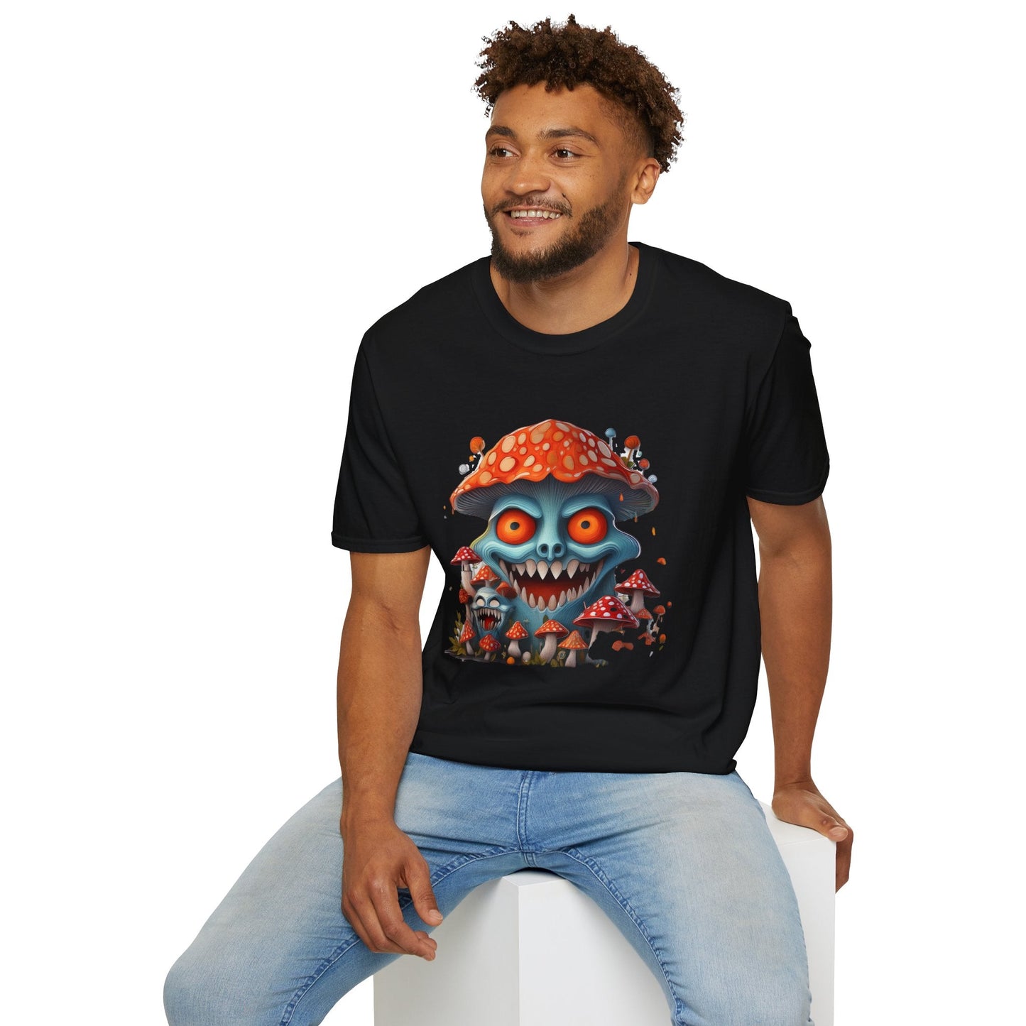 Mashroom Tee Shirt Unisex Softstyle Gildan 64000 Short Sleeve Tee With Funny Mashroom Fungus
