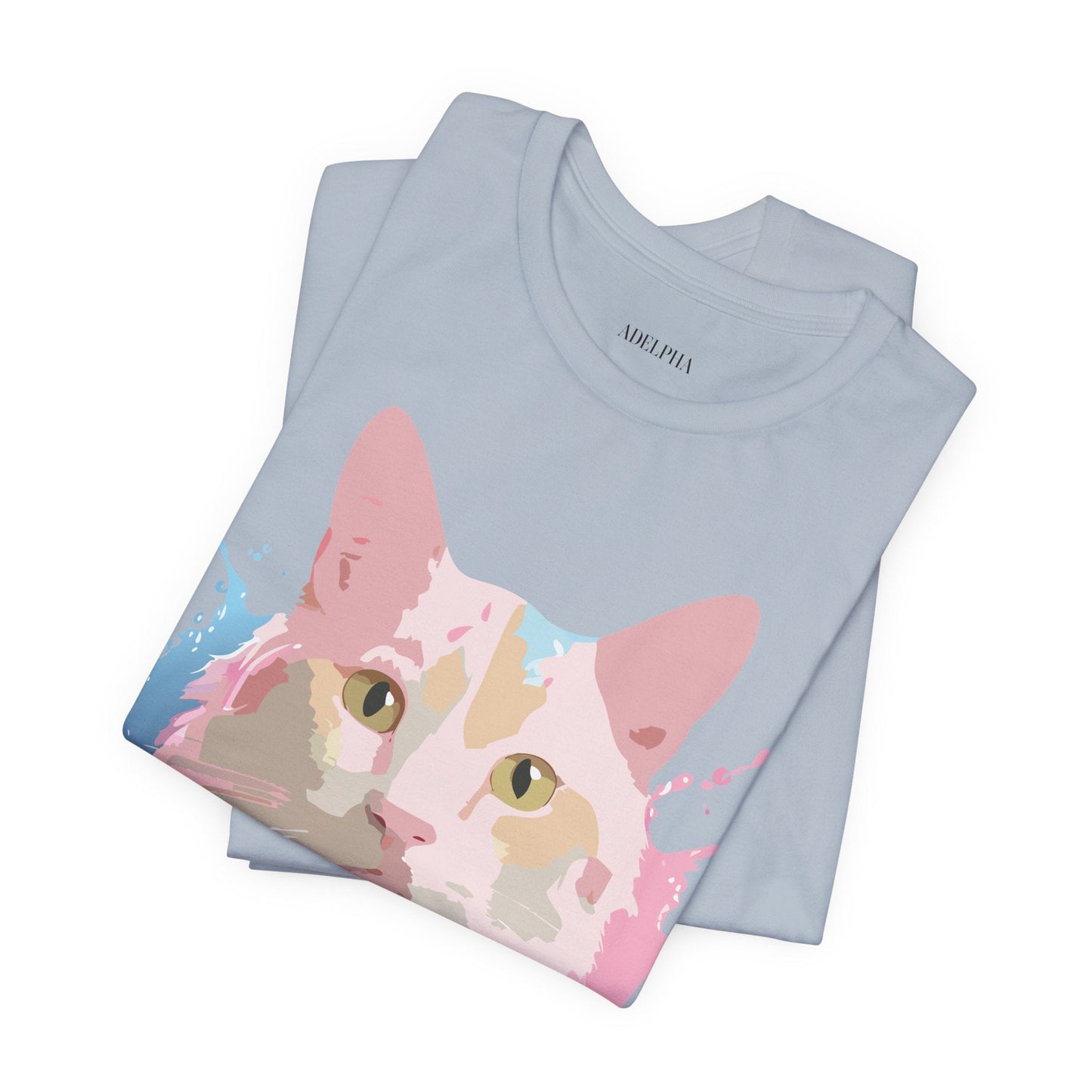 Cat Graphic Tee Unisex Vintage Style Shirt Adelpha Art Design