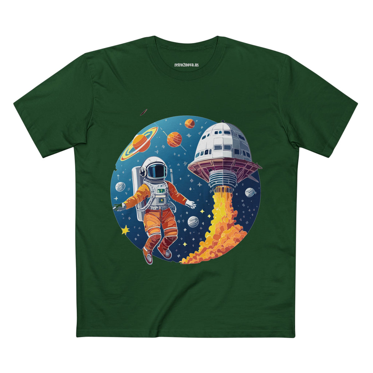 Cosmos Astronaut Graphic Tee Staple Unisex 100 Cotton Tee Shirt - CS-19