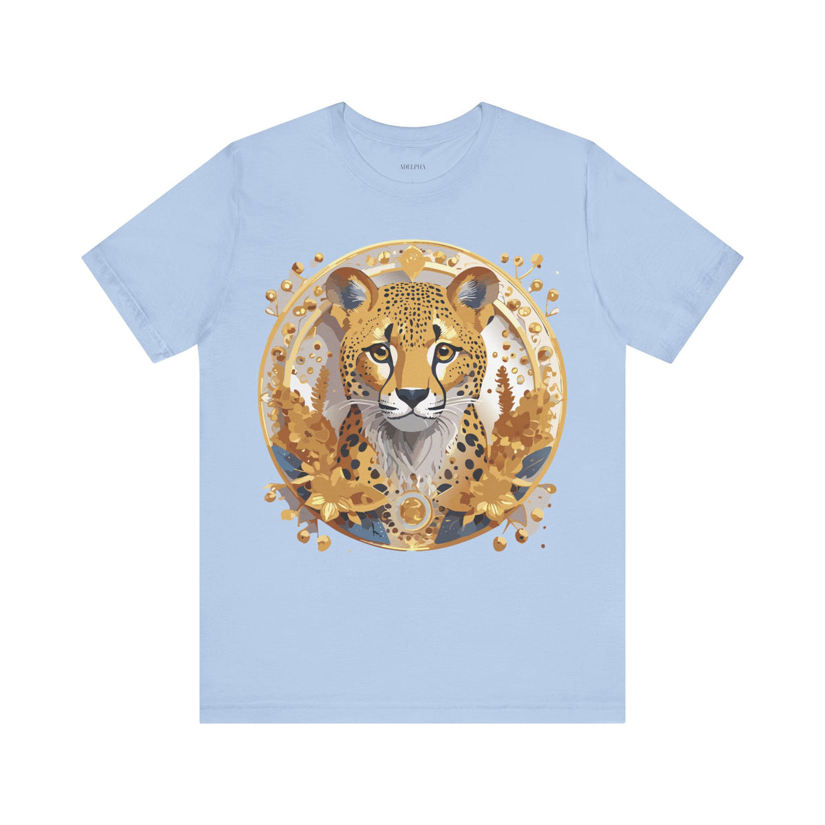 Medallion Graphic Unisex Cotton Bella+Canvas Tee with Art Design d55