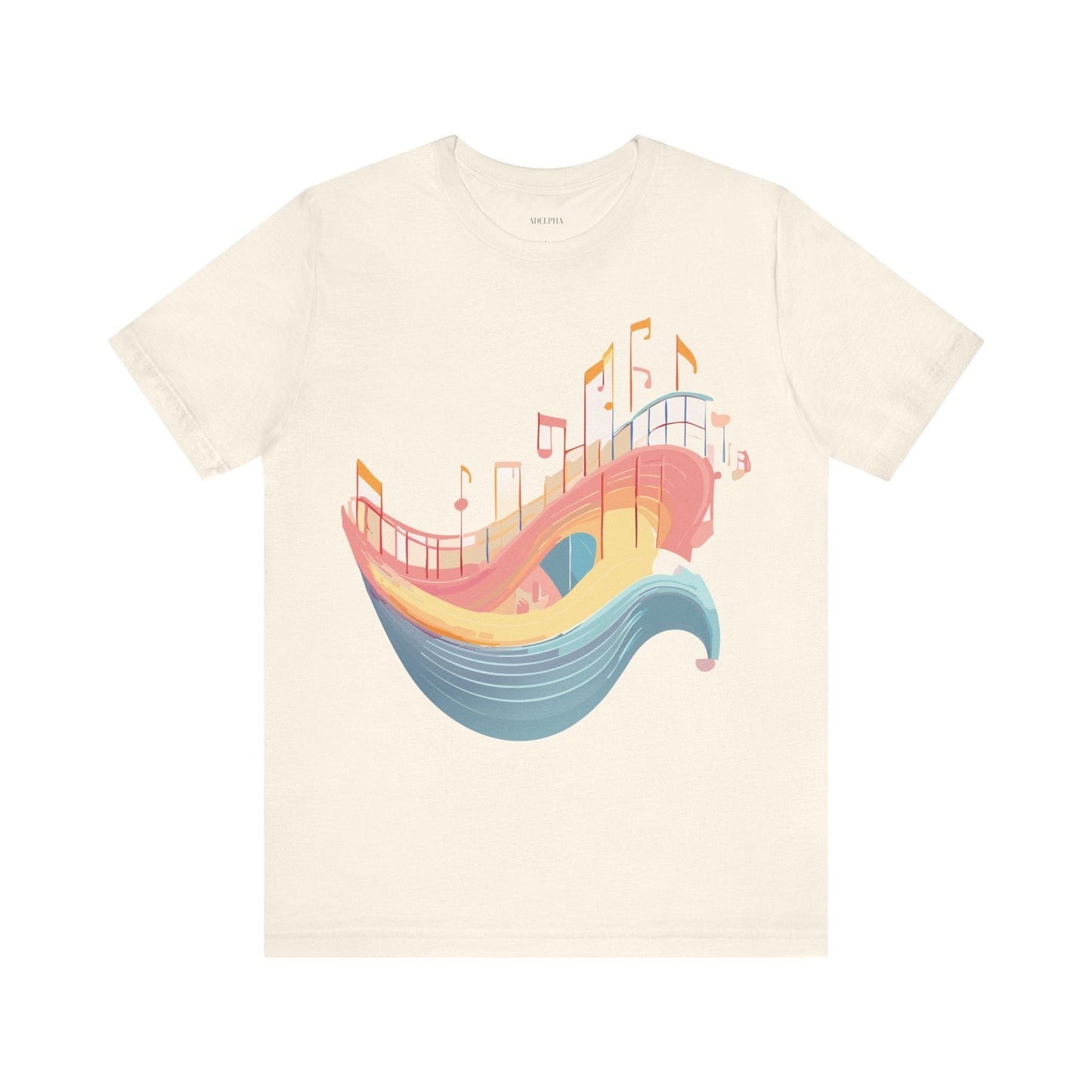 Adelpha Music T Shirt Unisex Graphic Tee Vintage Art Design Jersey Short Sleeve Premium