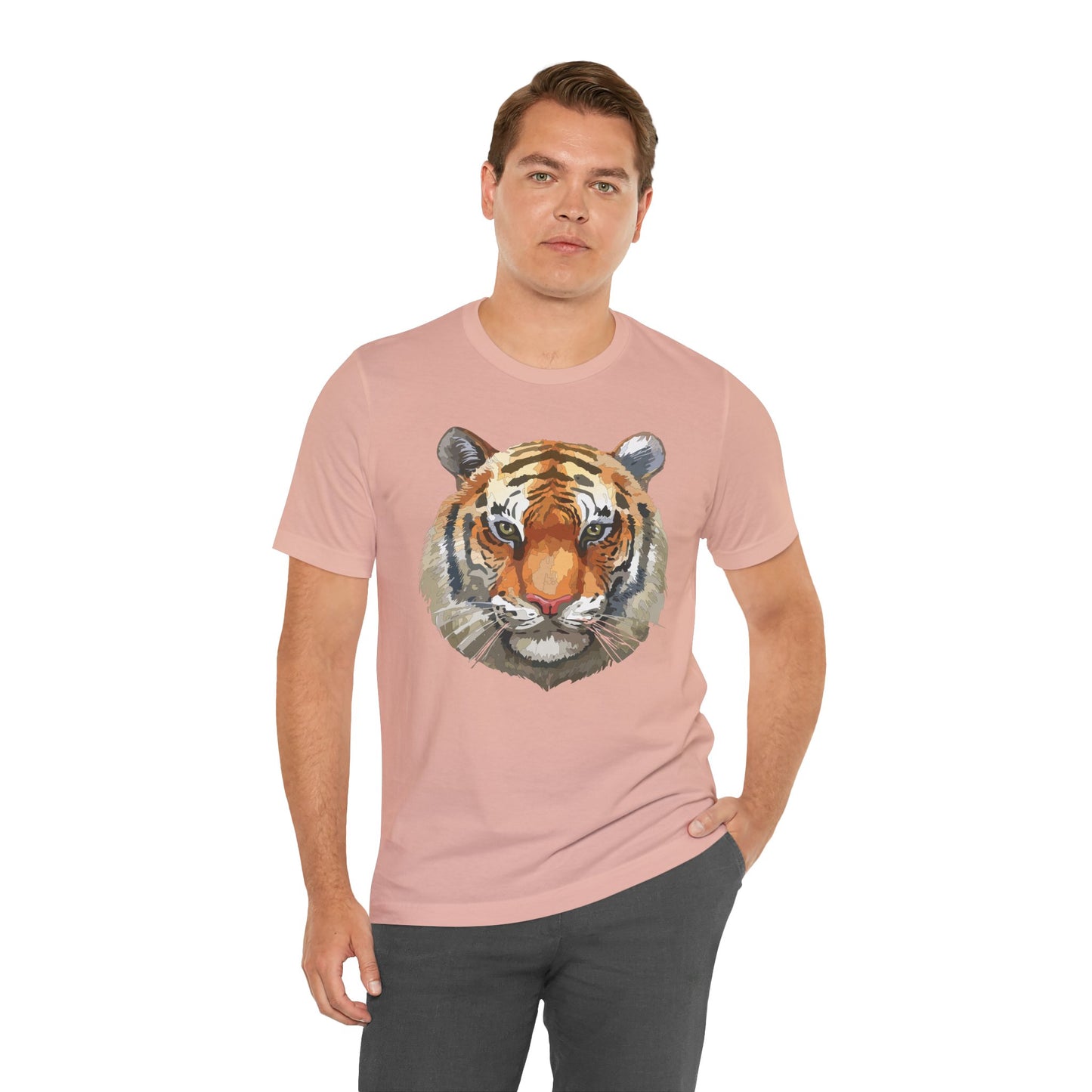 Unisex Tiger Tee, Animal Shirt, Tee Shirt with Tiger, Safari T-Shirt, Animal Tees, Big Cat Shirt, Safari T-Shirt 4
