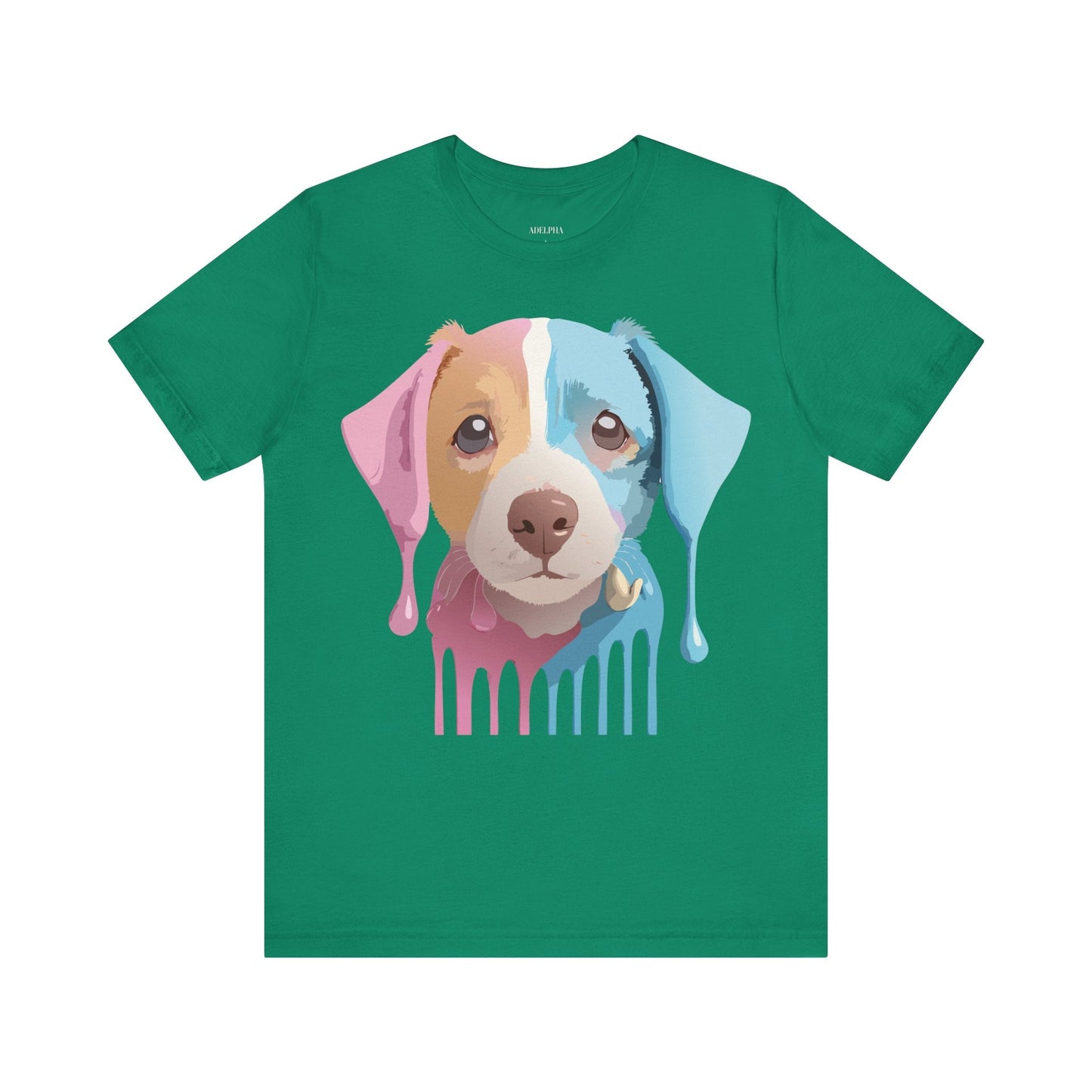 Vintage Inspired Dog Graphic Tee Unisex Jersey Short Sleeve Premium Adelpha Art Design