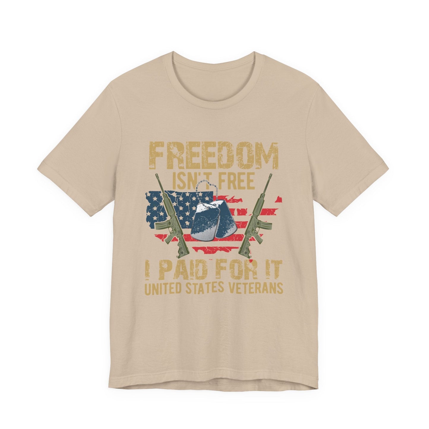 Army Veteran Patriotic Graphic Design Unisex Cotton T-Shirt v19