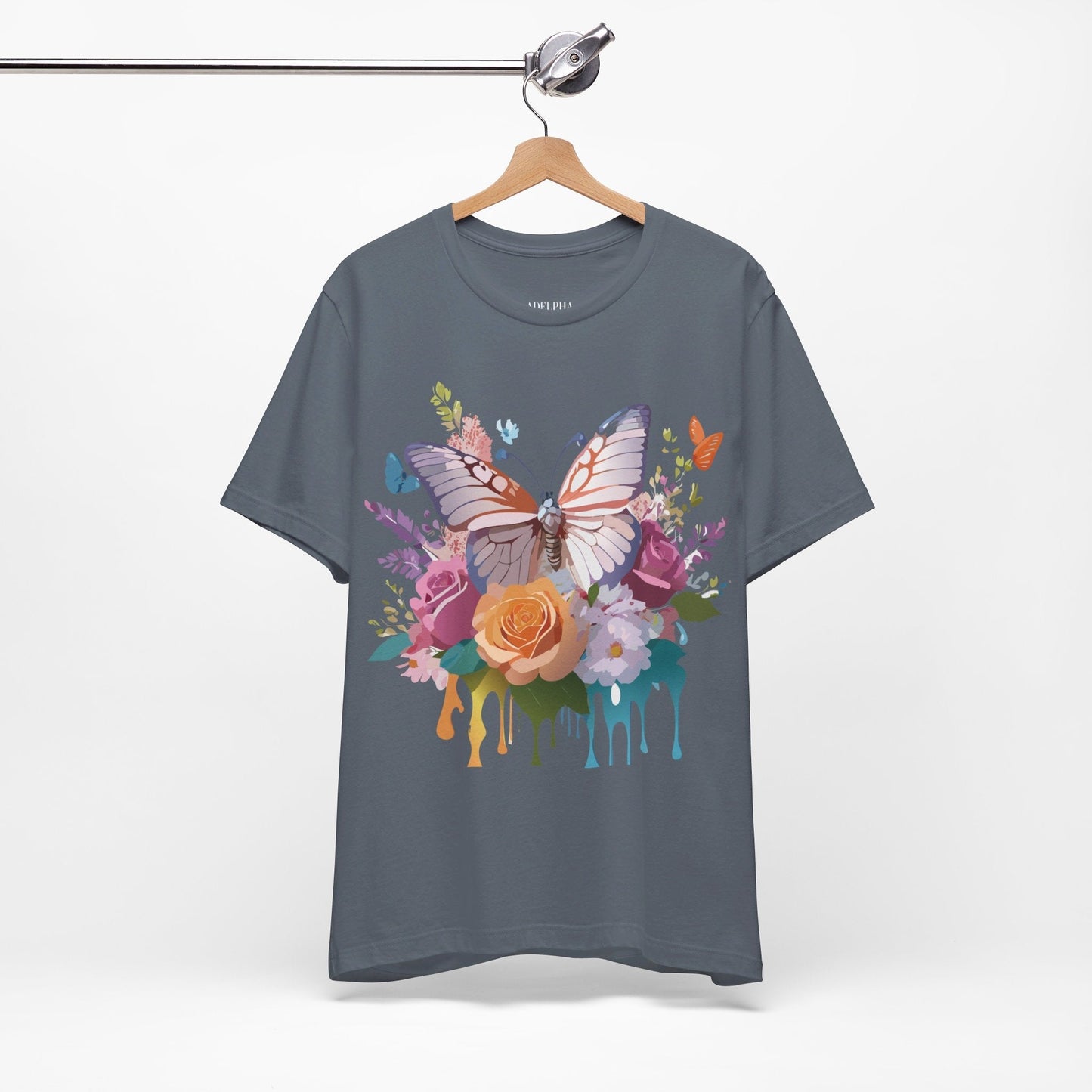 Adelpha Butterfly Graphic Tee Art Design Vintage Unisex Short Sleeve Shirt