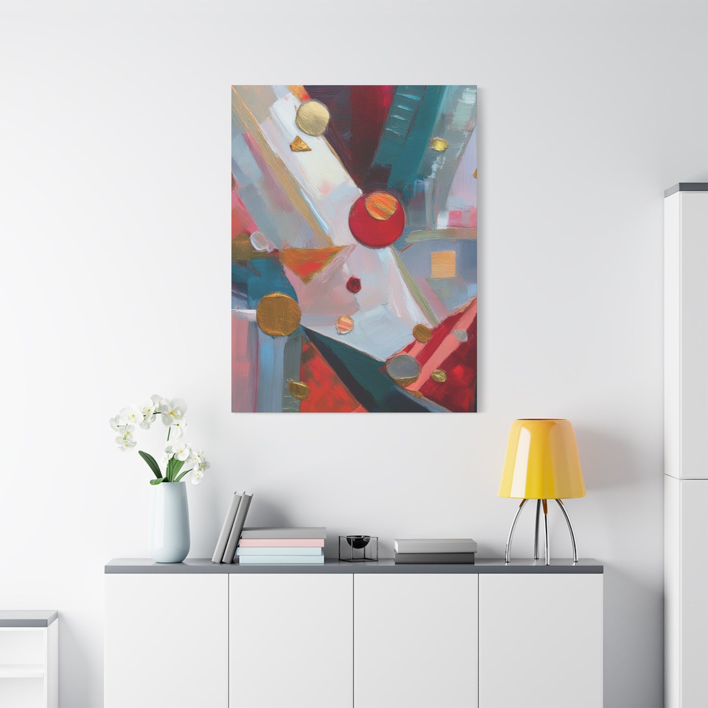 Abstract Oil Painting Print Canvas 20x24,20x30,24x30 24x32,24x36,30x40 32x48,36x48,40x60 Pine-Wood Inner Frame ABS-168