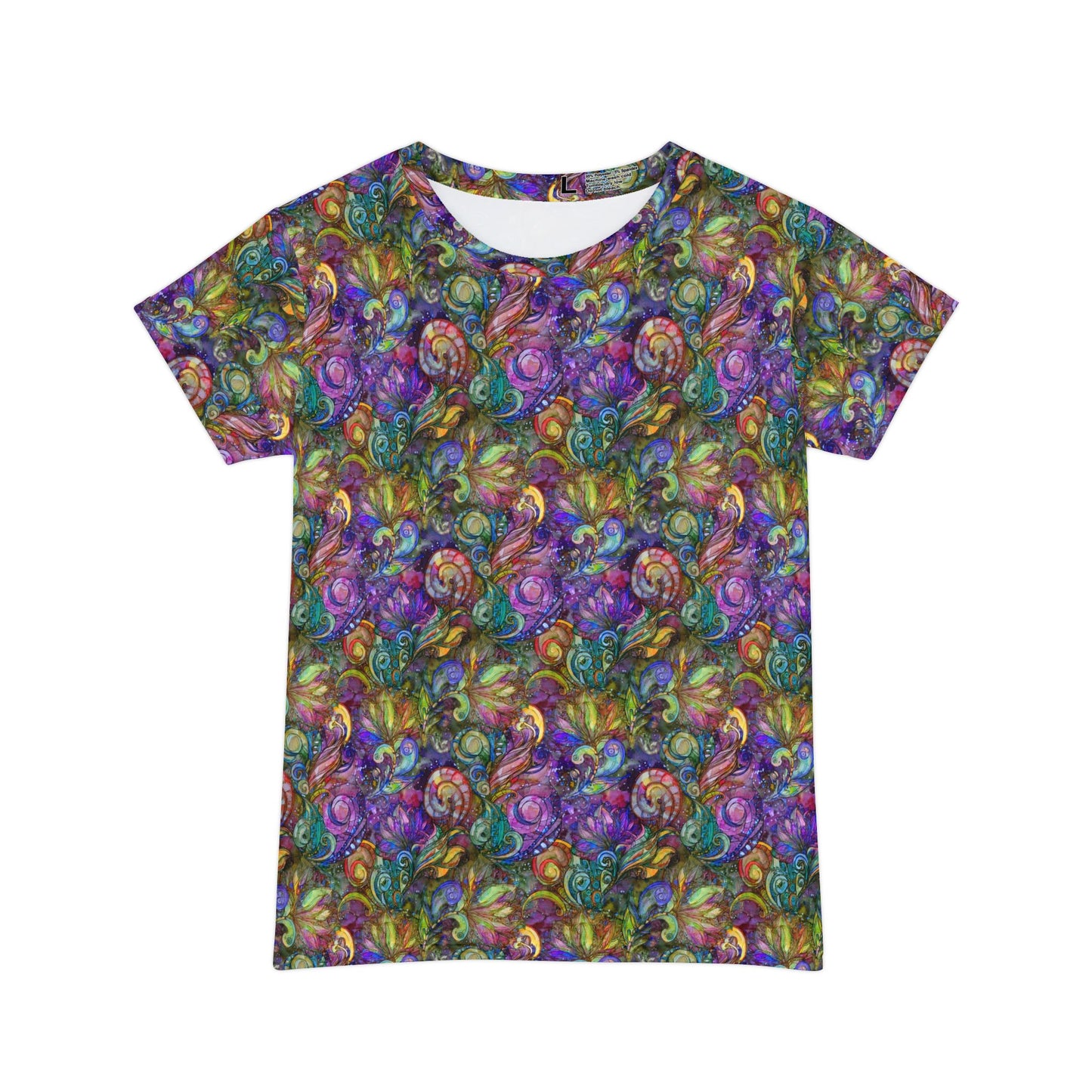 抽像印花襯衫，帶有抽象圖案的襯衫