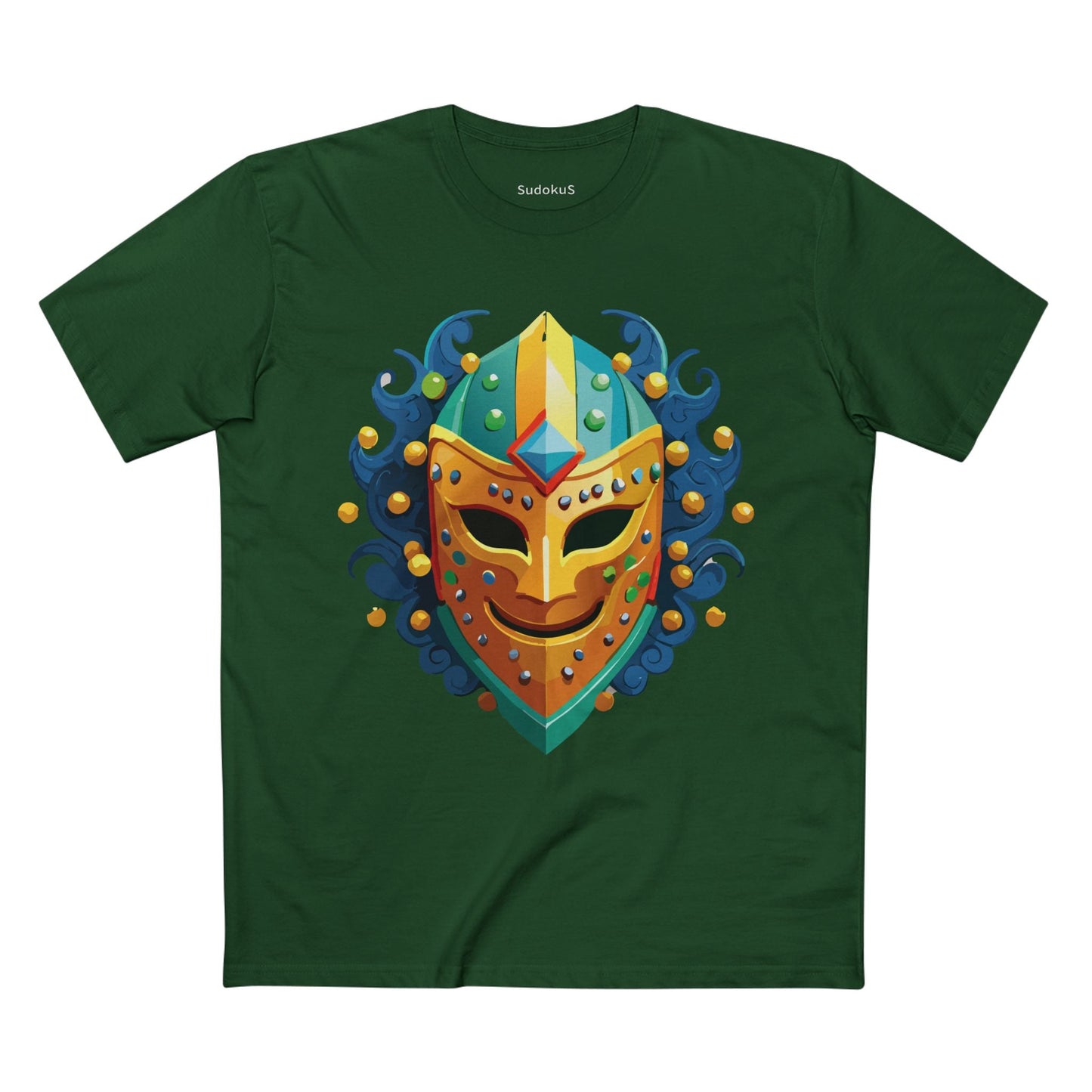 Mask Graphic Unisex 100 Cotton Staple Tee 18