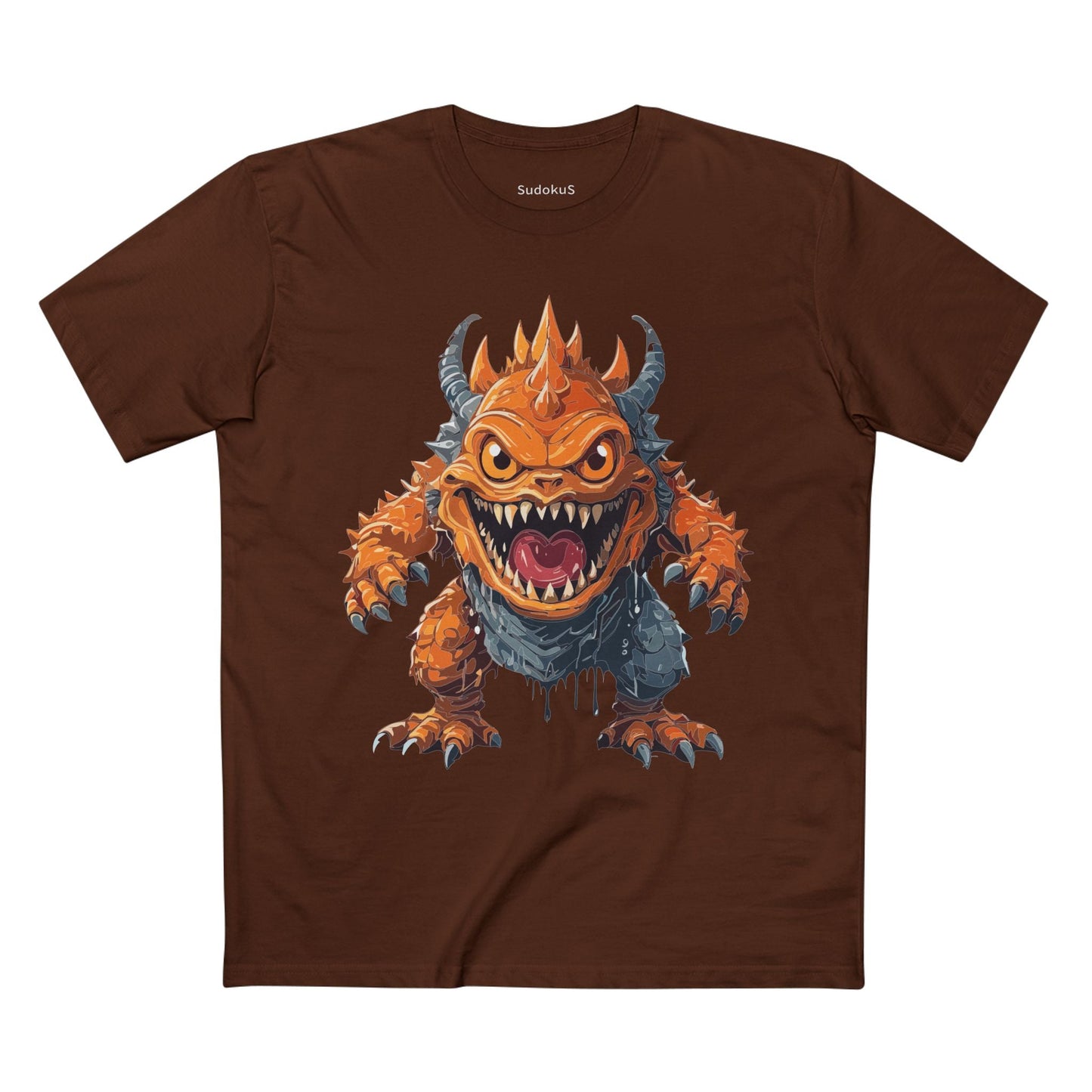 Cartoon Monsters Graphic Unisex 100 Cotton Staple Tee 35