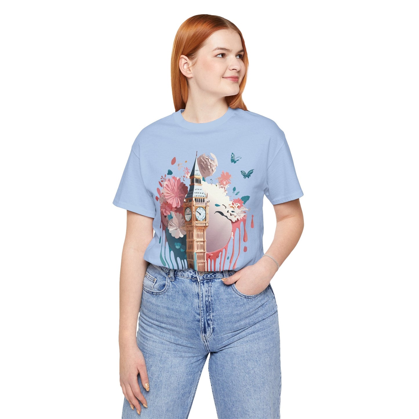 London Tourist Shirt Graphic Tee Unisex Vintage Inspired Artwork By Adelpha Original Collection