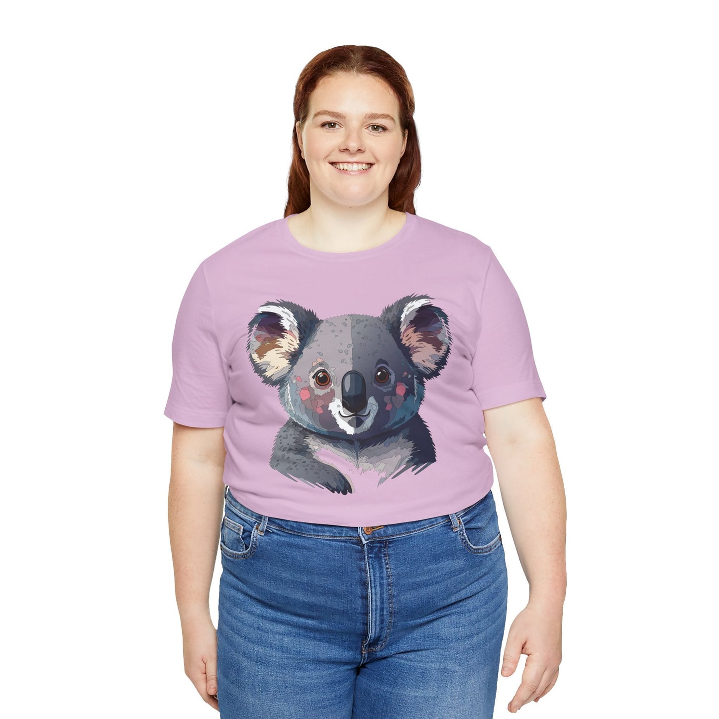 Unisex Animal Shirt With Animal Art Design Tee Wild Animals Short Sleeve Jersey Cotton
