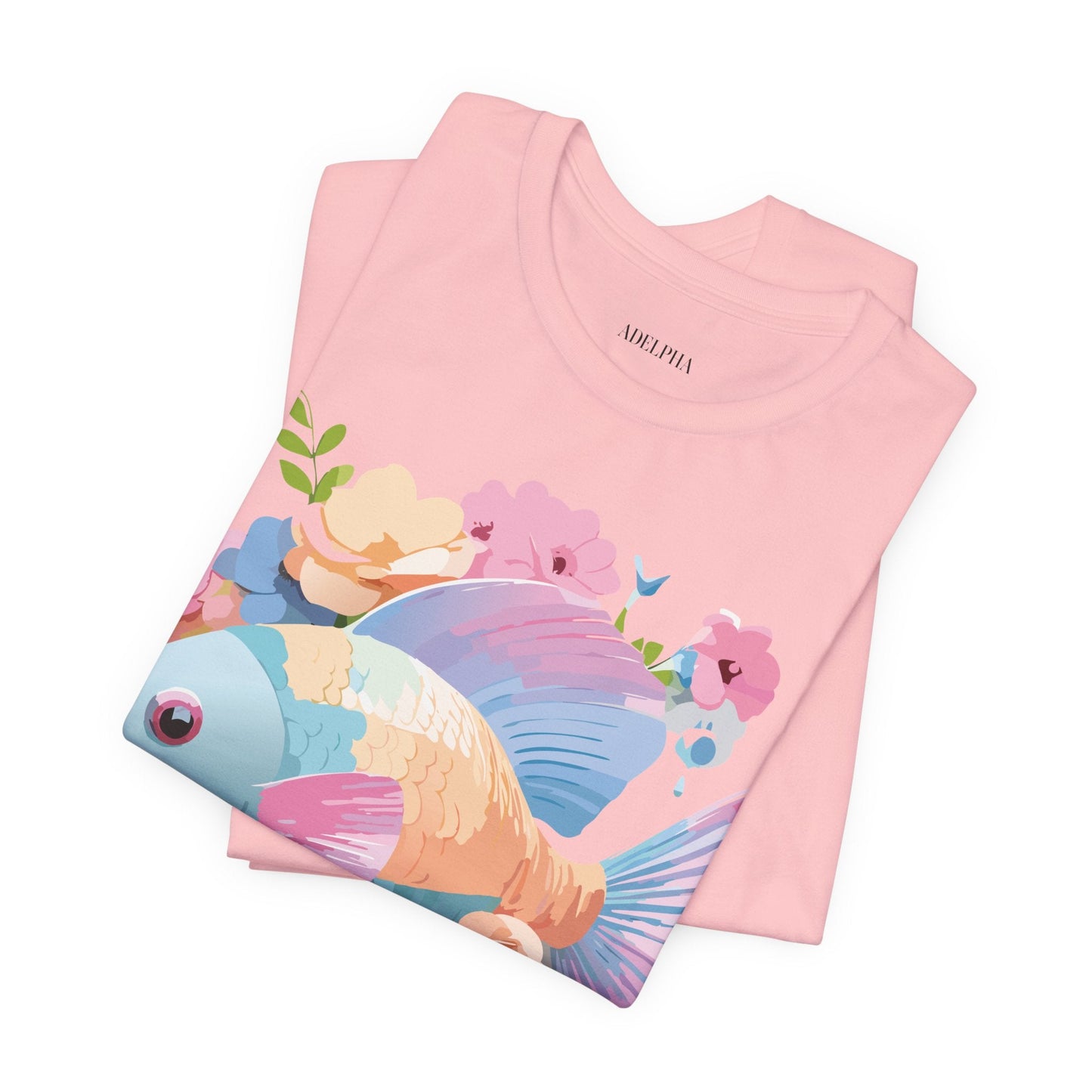 Fish Graphic Unisex 100 Cotton Vintage Artwork Tee 1
