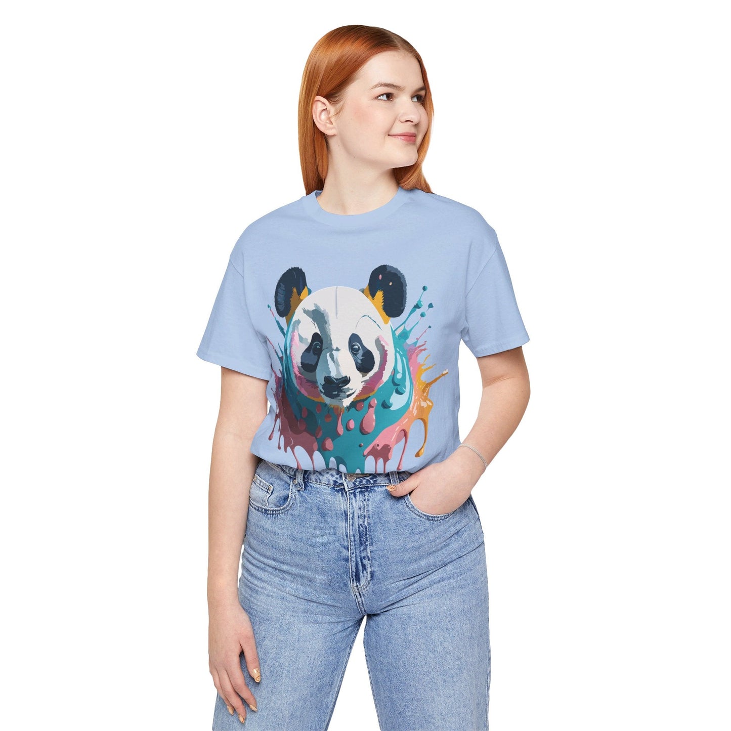 Panda Graphic T Shirt Unisex Jersey Short Sleeve Adelpha Vintage Inspired Art Tee Premium Quality