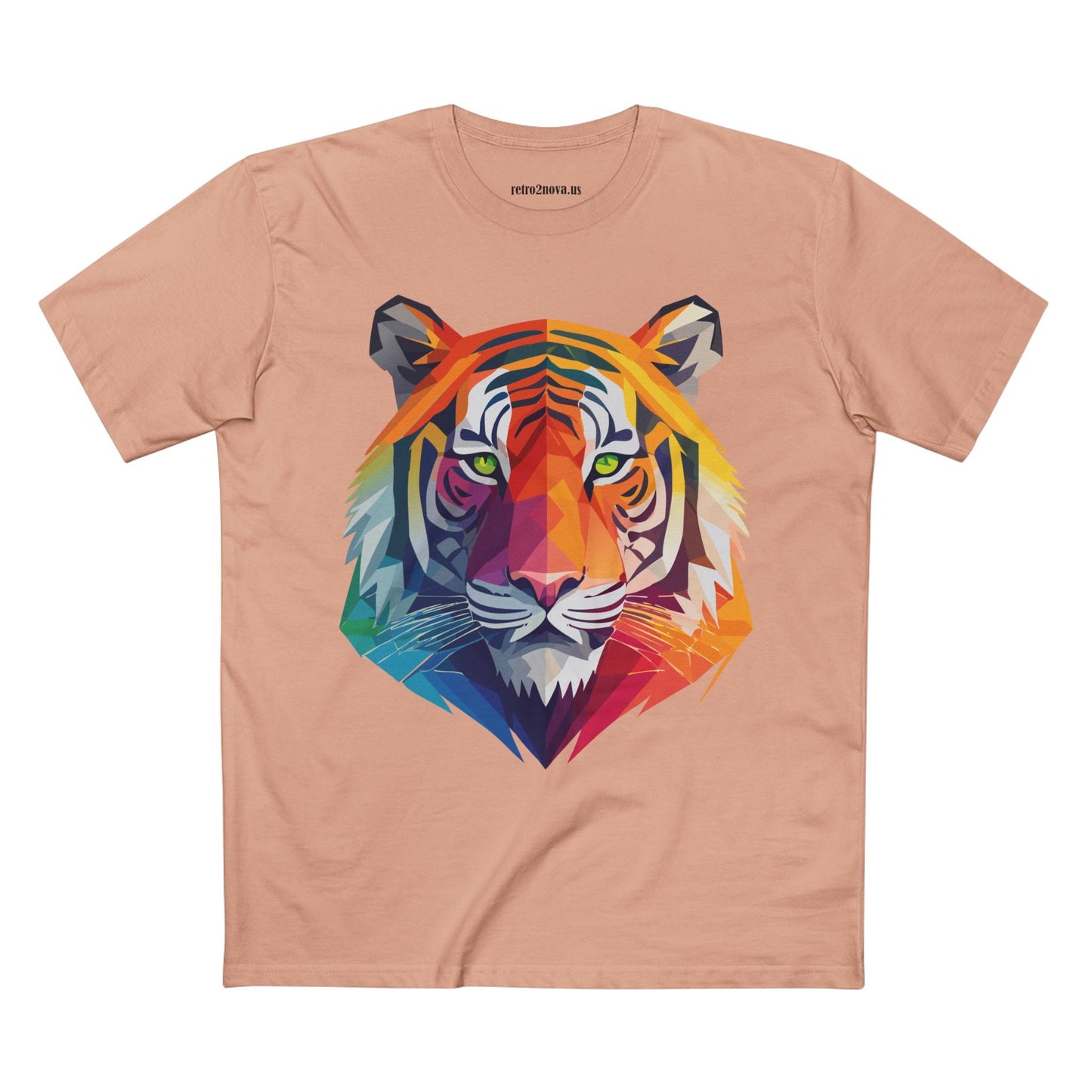 Tiger Shirt Unisex Premium Cotton Staple Tee With Original Art Design From Retro2Nova Collection For Everyday Wear