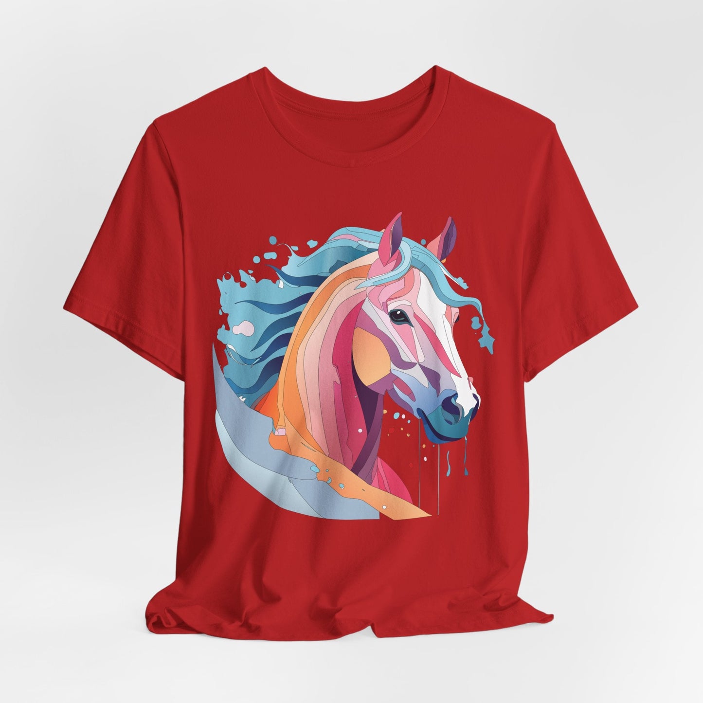 Unisex Animal Tee Shirt With Art Design Wild Animals Short Sleeve Premium Comfort Fit