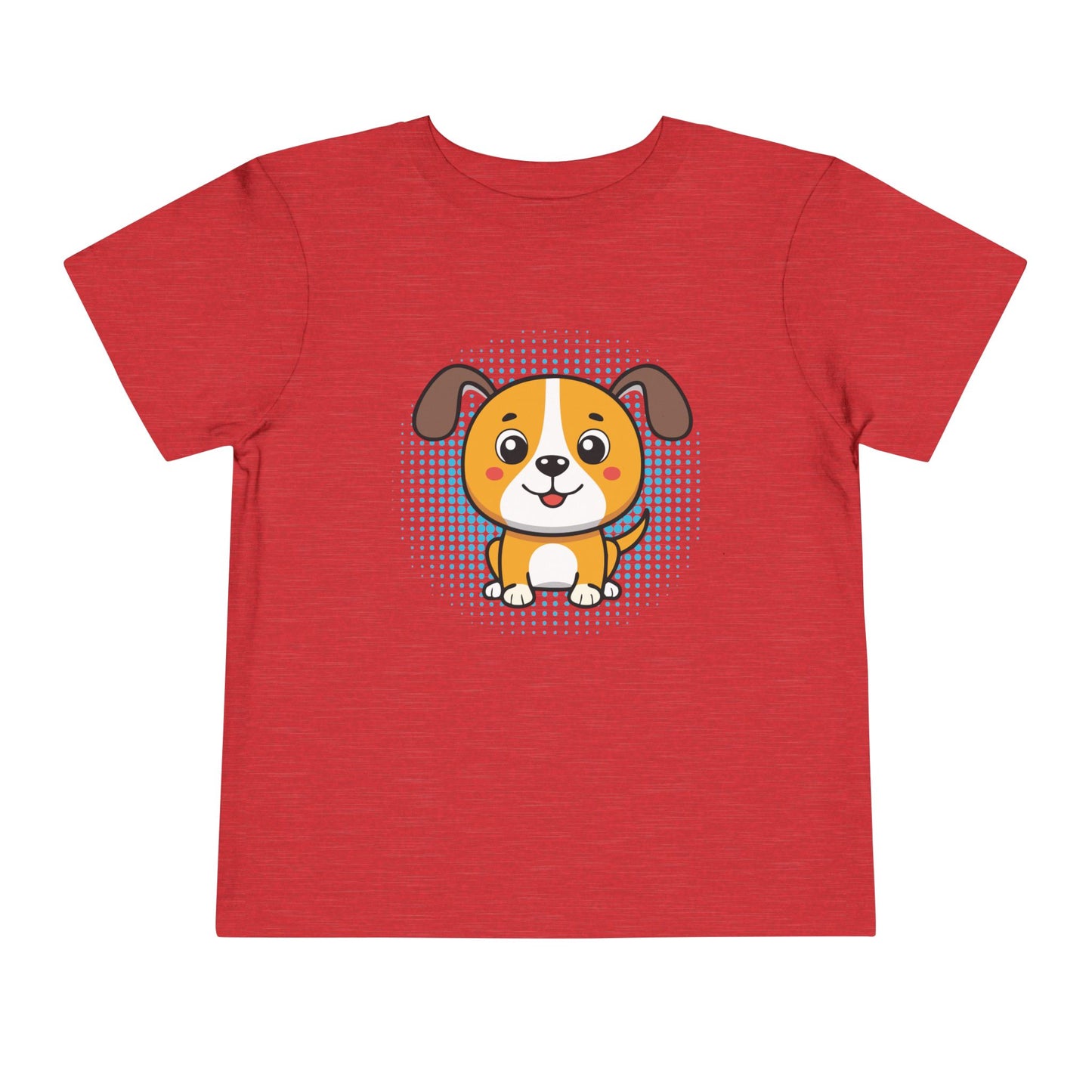 Bonita camiseta de manga corta para niños pequeños con diseño de cachorro: regalo adorable para amantes de las mascotas (2 a 5 años)