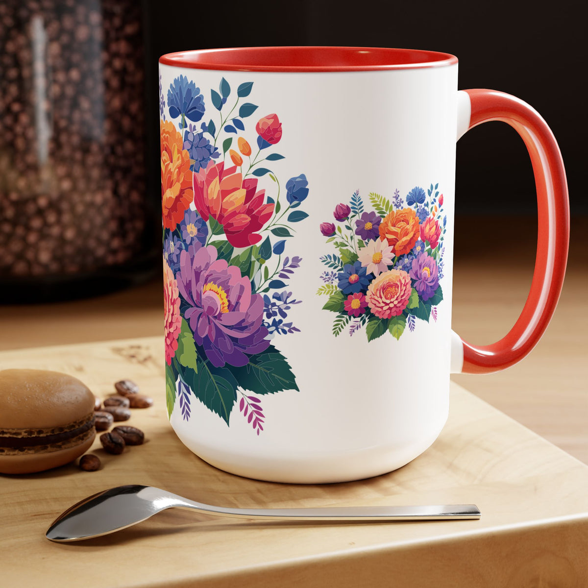 Floral Mug, Floral Cup