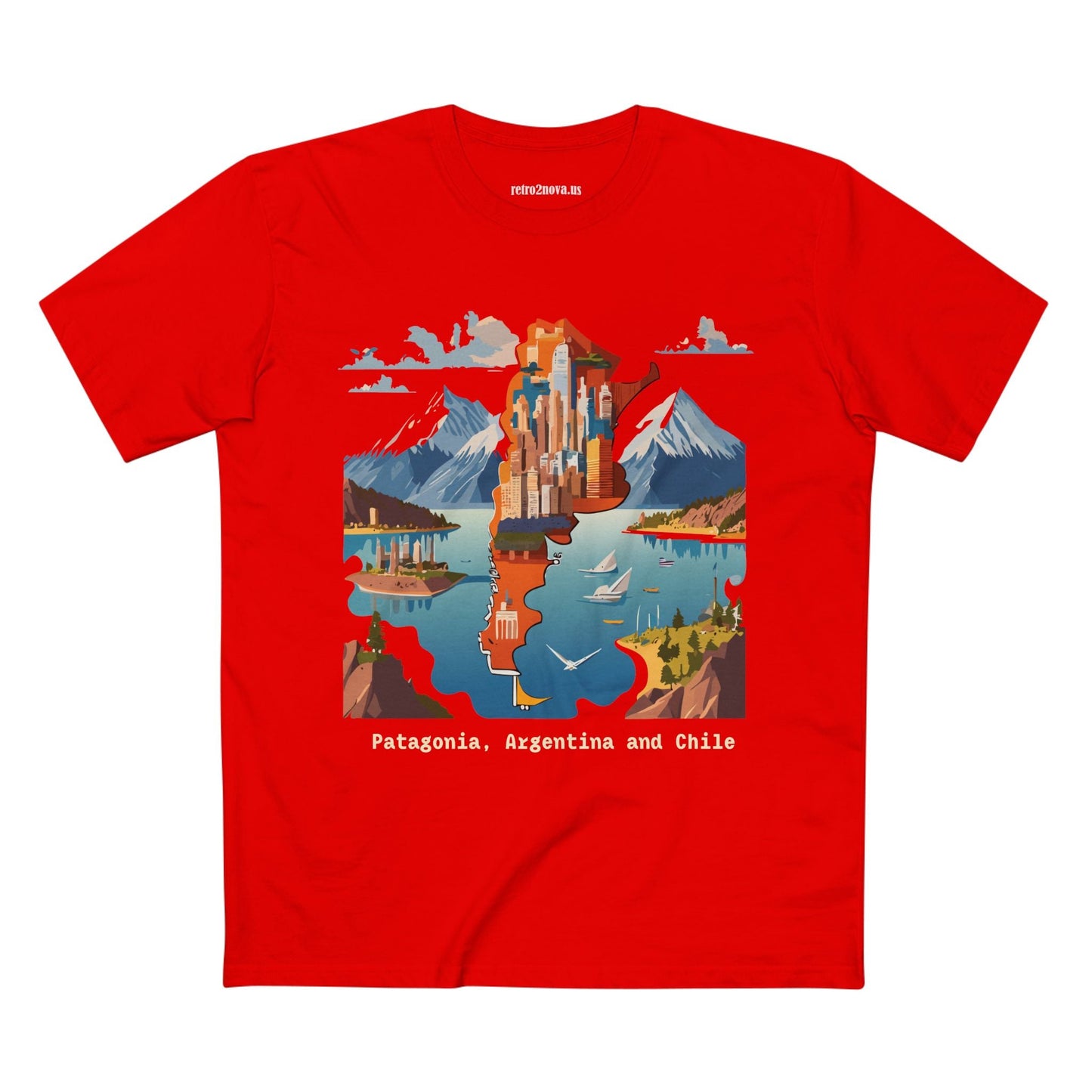 Travel Shirt For Tourists Unisex Premium Cotton Tee With Original Art Design By Retro2Nova