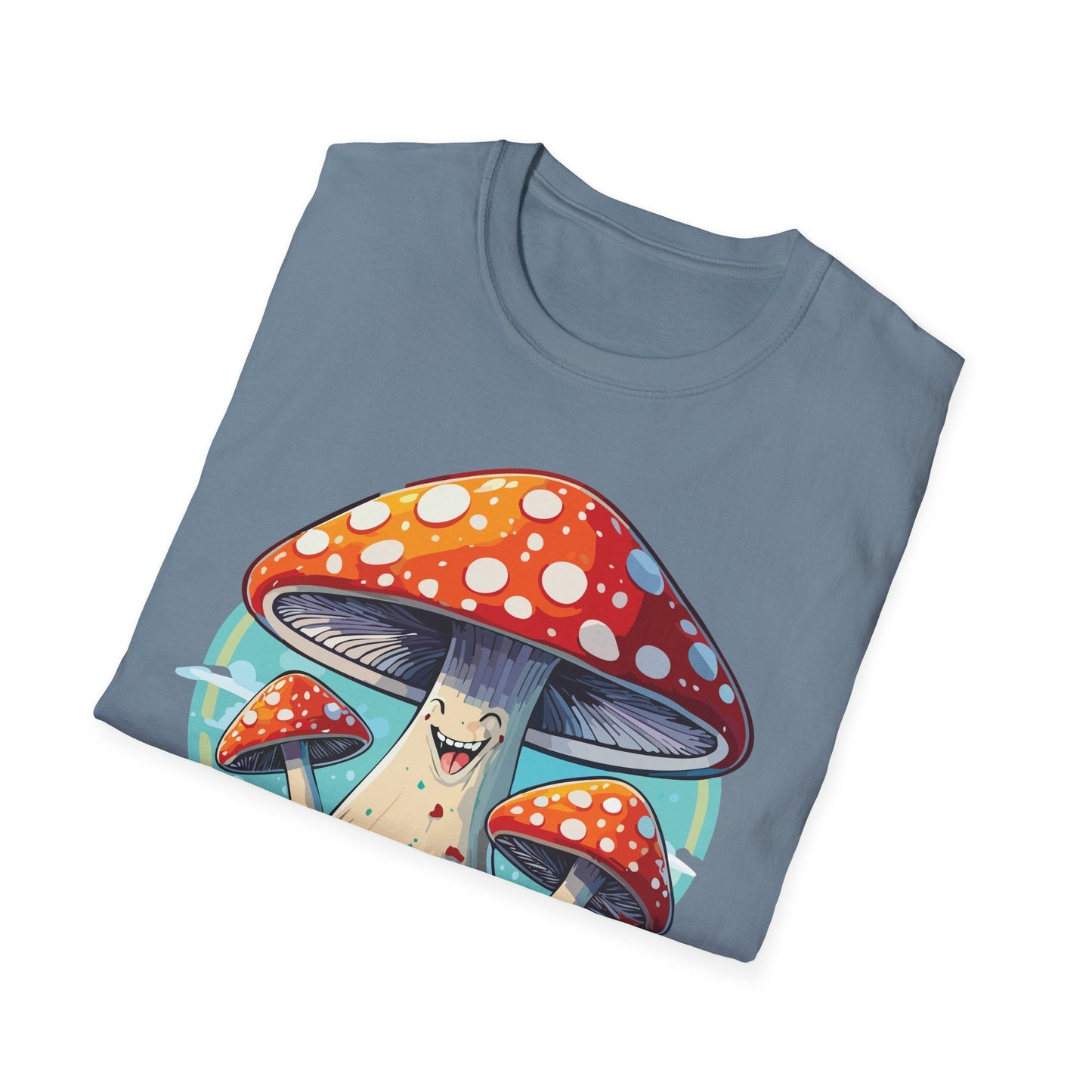 Mashroom Tee Shirt Unisex Funny Mashroom Design Softstyle Cotton Tee For Everyday Comfort