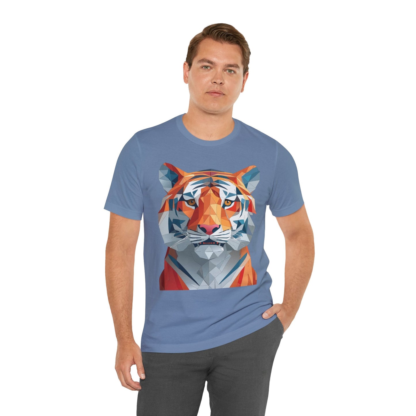 Unisex Animal Shirt With Art Design And Wildlife Theme Short Sleeve Tee For Everyday Wear