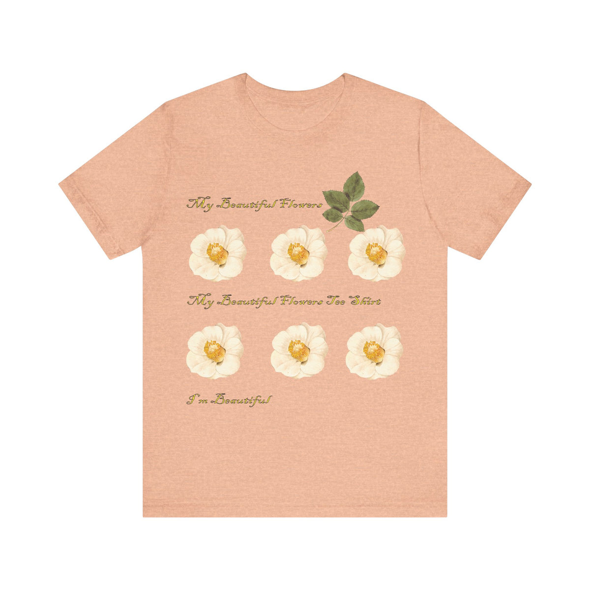 Floral Graphic Tee Shirt - Bella+Canvas Unisex 100 Cotton 53