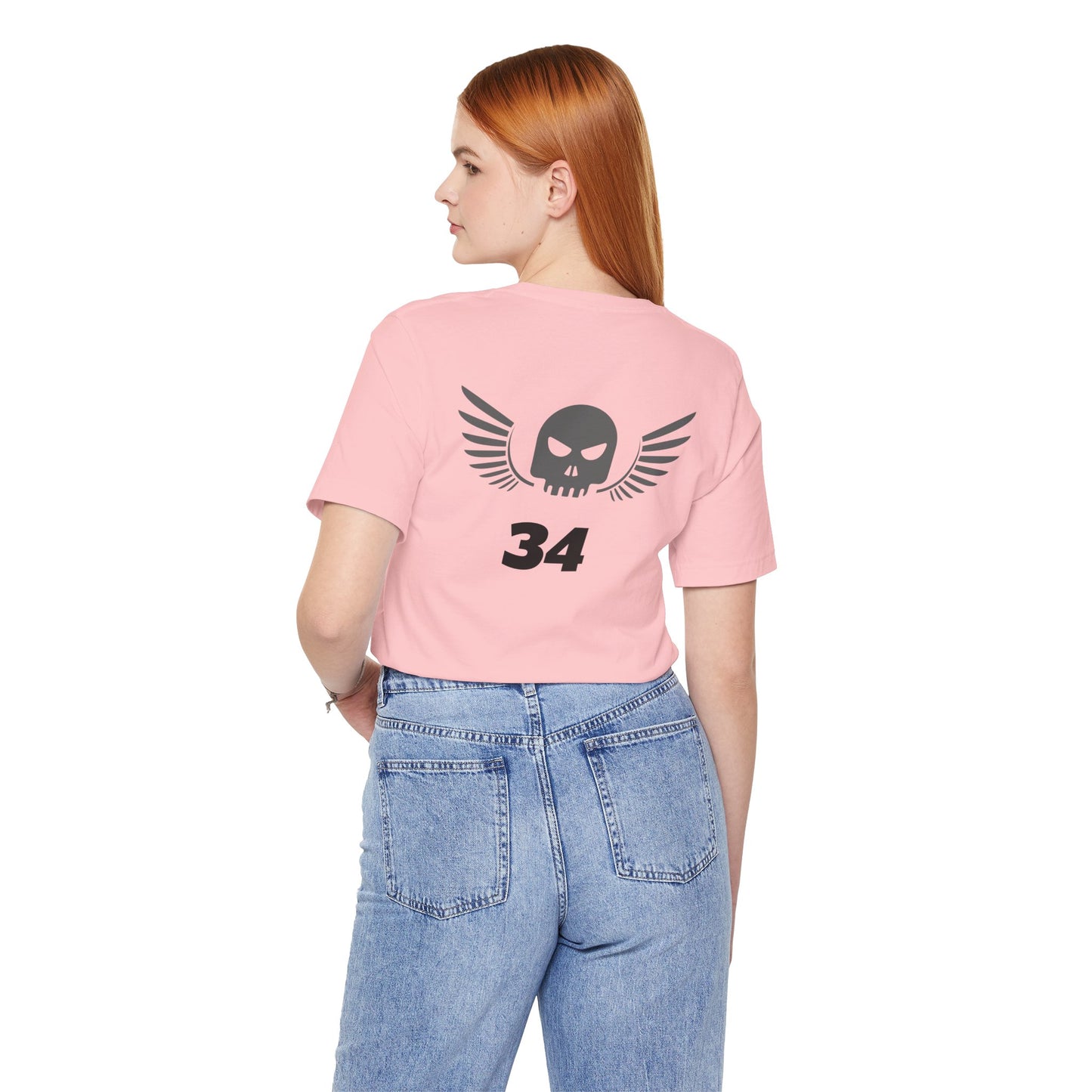 Unisex Cotton Tee Shirt with Skull