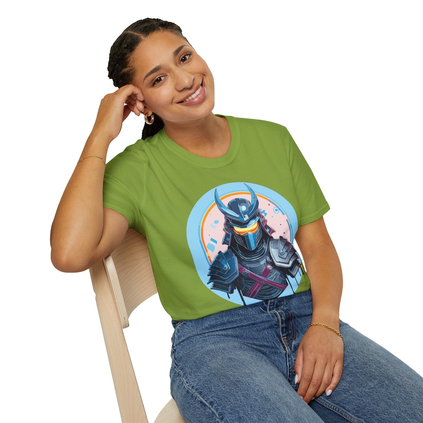 Samurai T Shirt Unisex Softstyle 64000 Tee Lightweight Comfortable 100 Percent Ring Spun Cotton