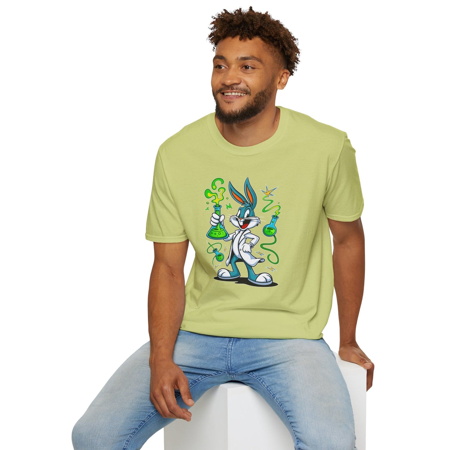 Bugs Bunny T Shirt Cartoon Design Unisex Softstyle 64000 Tee Graphic Shirt Art Design