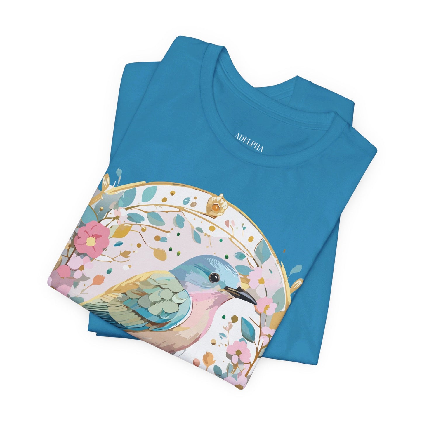 Adelpha Medallion Graphic T Shirt Unisex Short Sleeve Vintage Inspired Artwork Tee