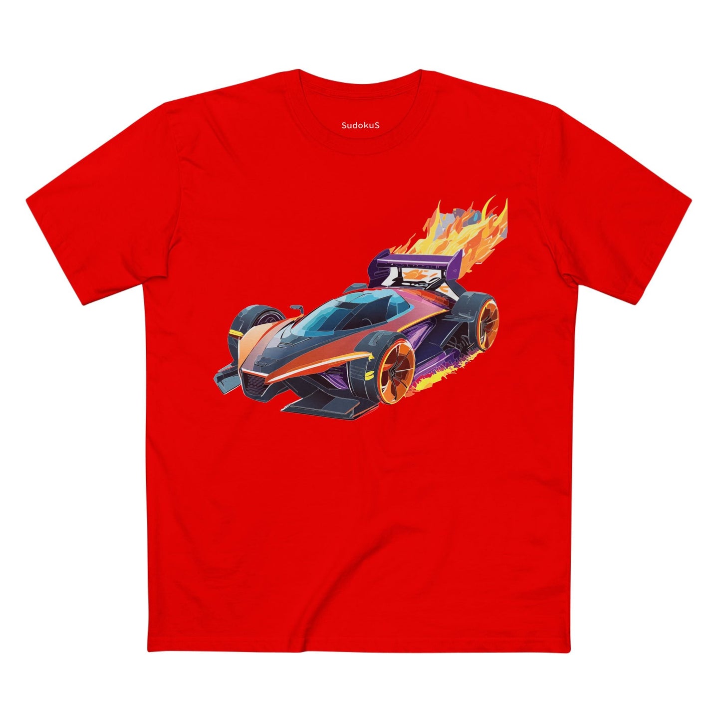 Car Graphic Unisex 100 Cotton Staple Tee 16