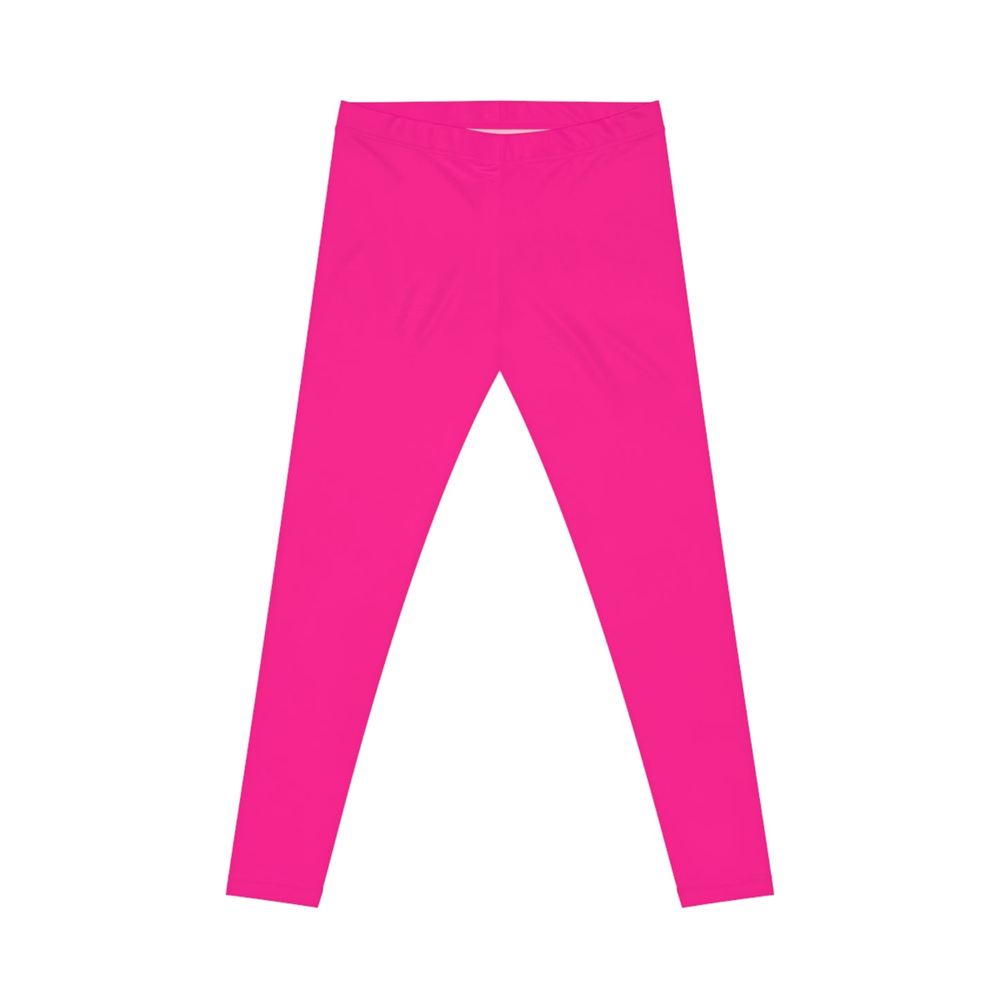 Barbie Pink Color Women's Poly-Span Casual Leggings XS-2XL