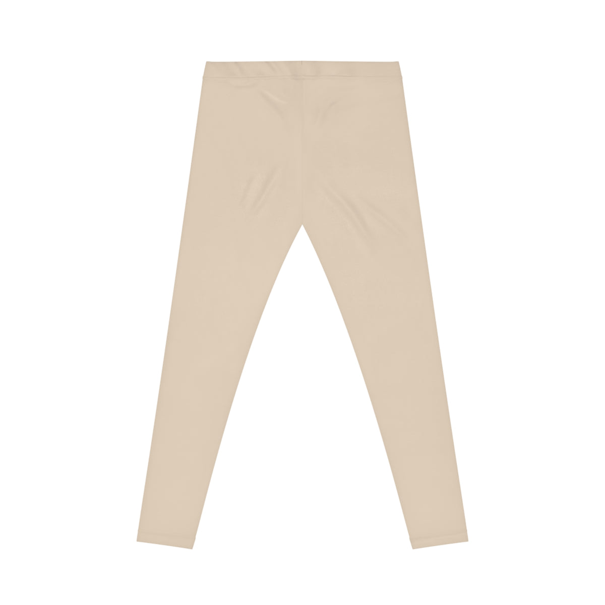 Beach Mist Tan Color Women's Poly-Span Casual Leggings XS-2XL