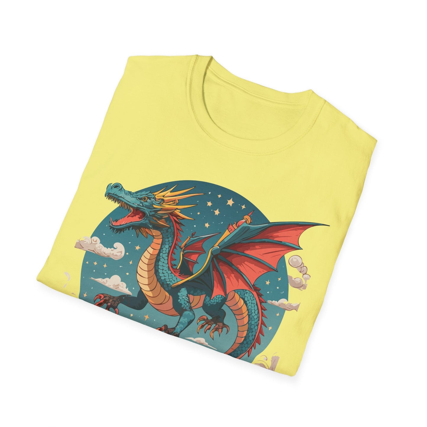 Dragon Graphic Unisex 100 Cotton Tee with Animal Artwork Design 20