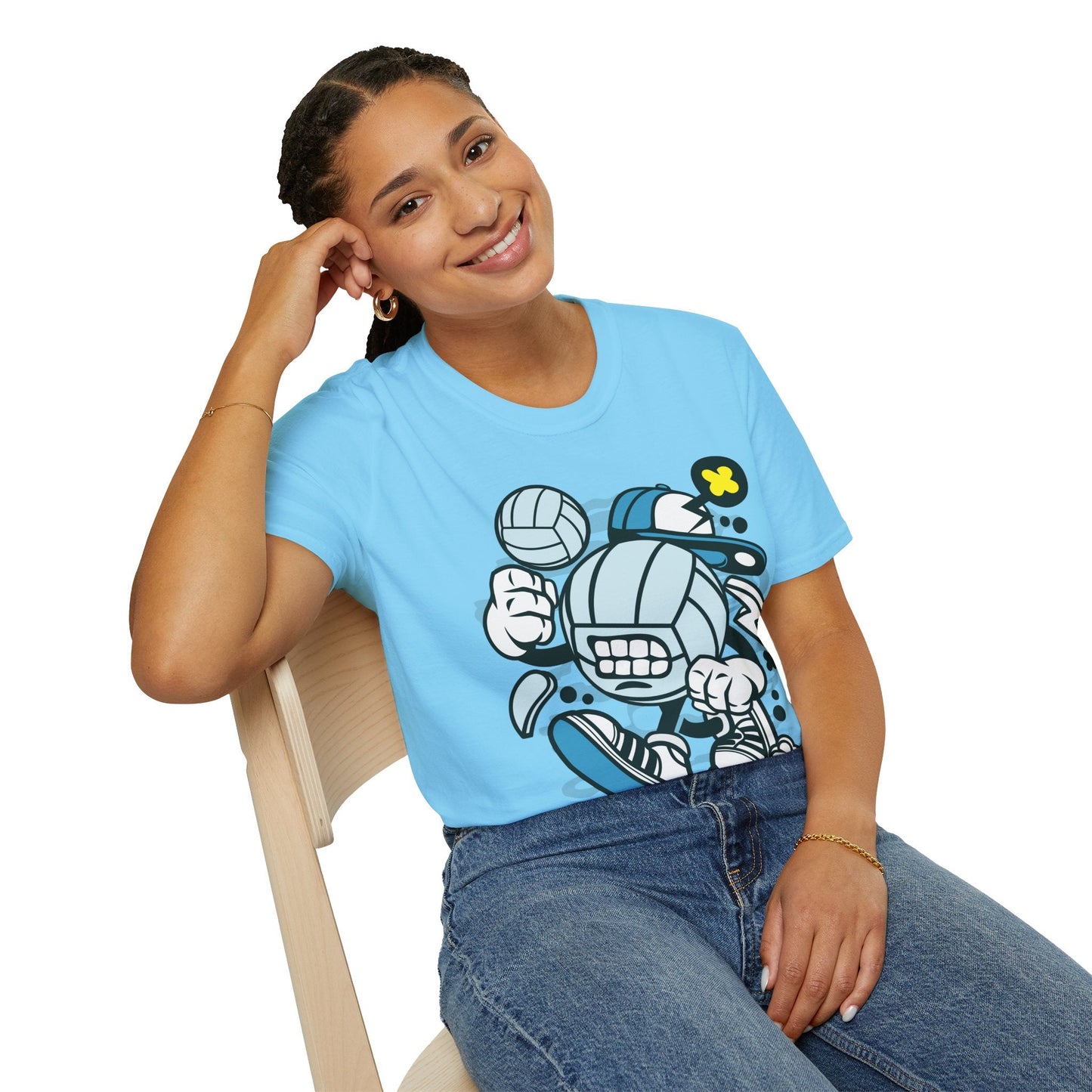 Unisex Cartoon T Shirt Animation Tee Funny Design Gildan Softstyle 64000 100 Percent Cotton