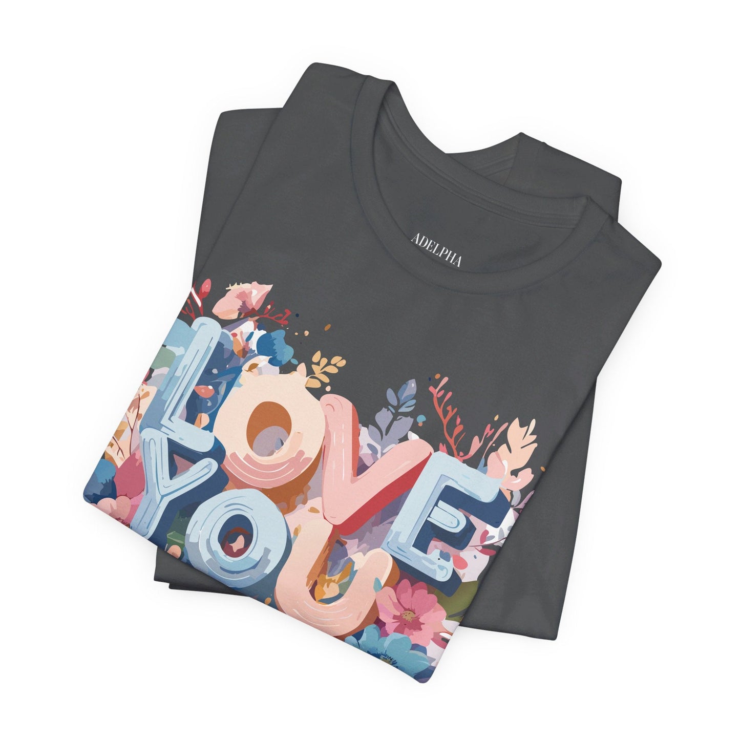 Valentine Graphic Tee Unisex Short Sleeve Art Design By Adelpha Vintage Inspired Tee