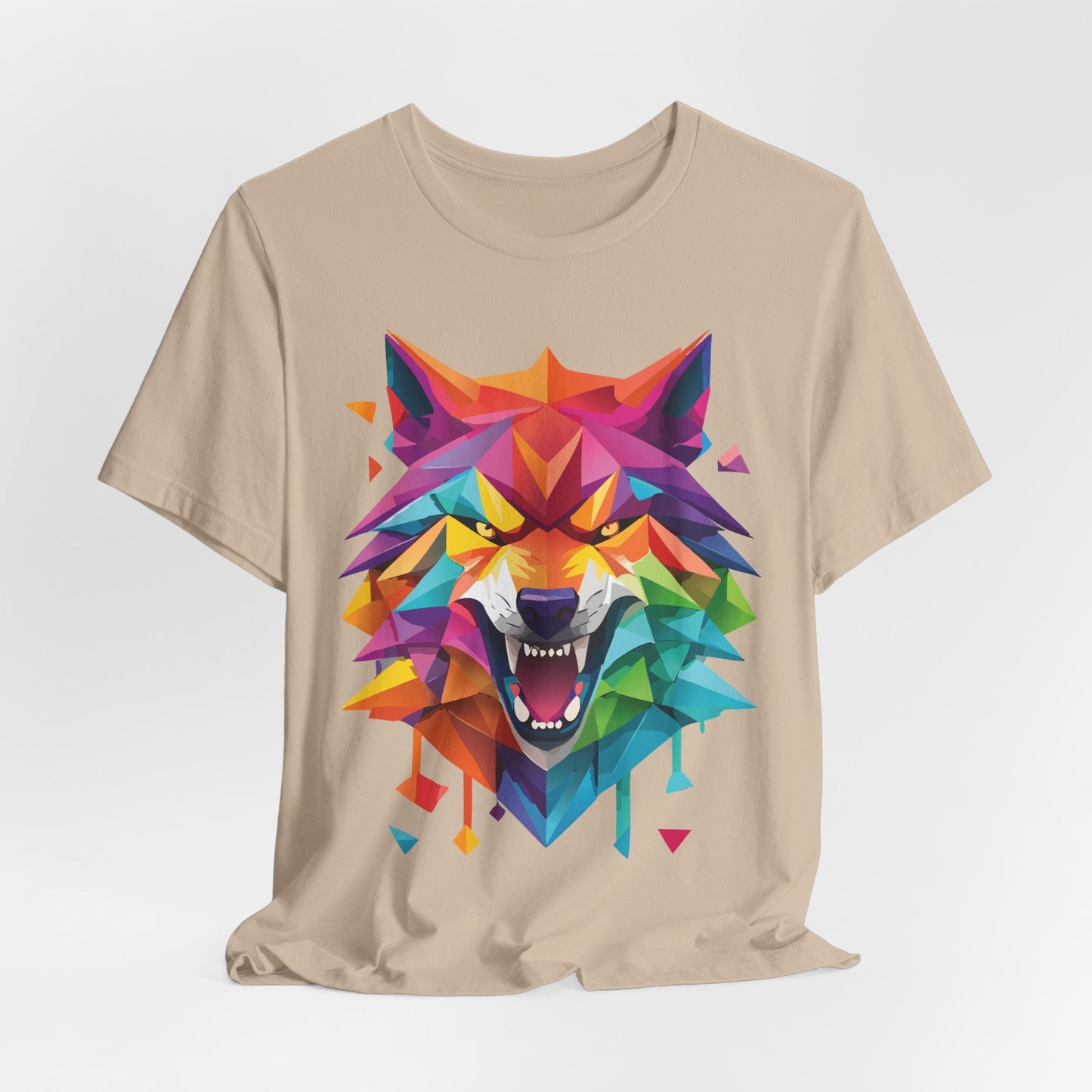 Unisex Animal Shirt With Art Design And Wild Animals Print Tee Short Sleeve Premium