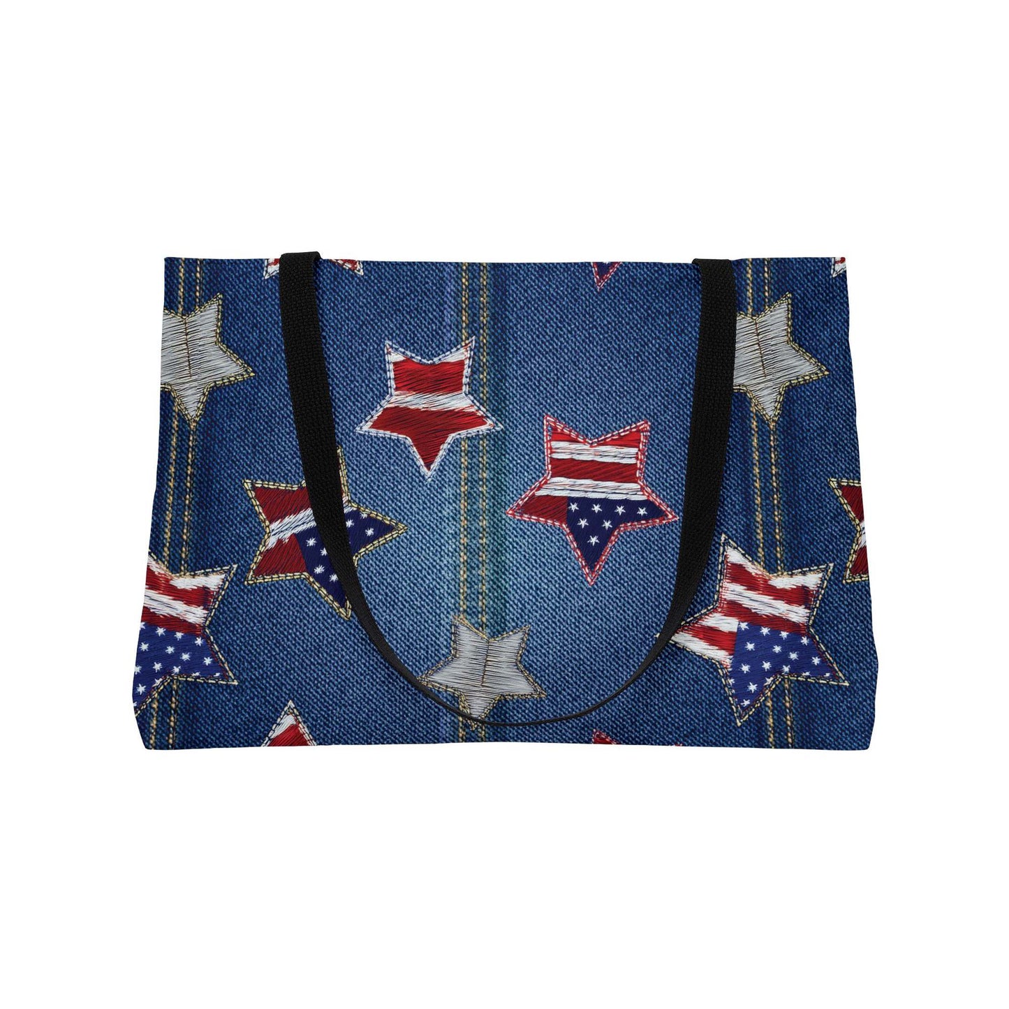 4th of July Denim Color Imitation Print Unisex  Yoga Bag  Spun Poly 24x13 Canvas Bag 62