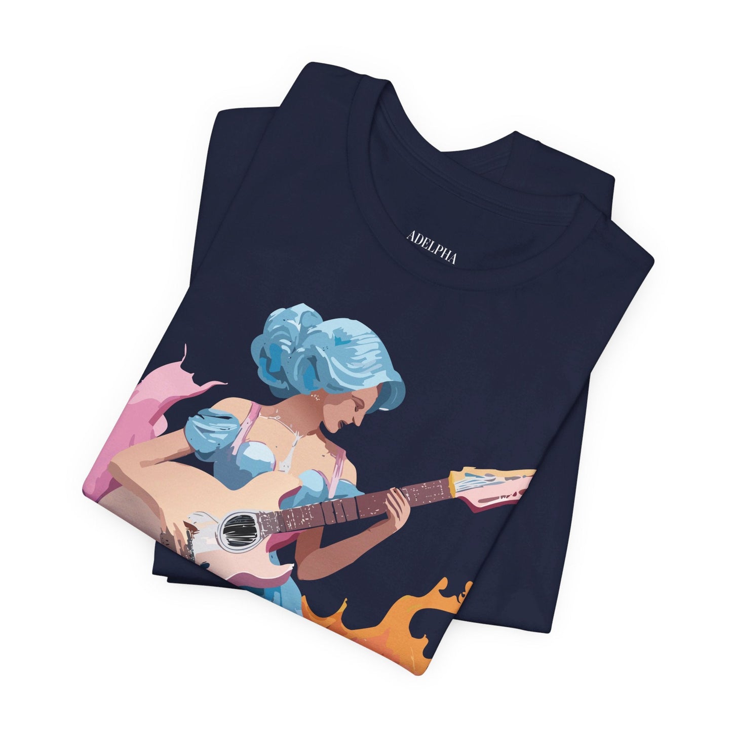 Adelpha Unisex Graphic Tee With Vintage Inspired Art Design Short Sleeve Premium Everyday Wear