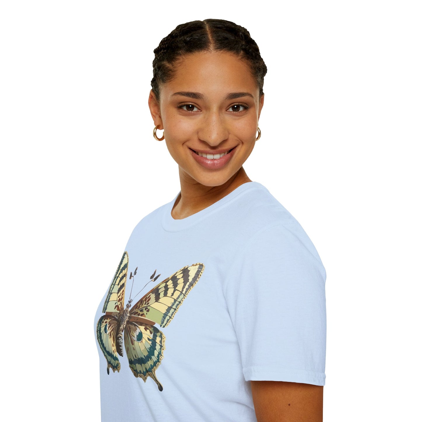 Butterfly Shirt Unisex T Shirt Monarch Butterfly Print Softstyle Gildan 64000 Tee