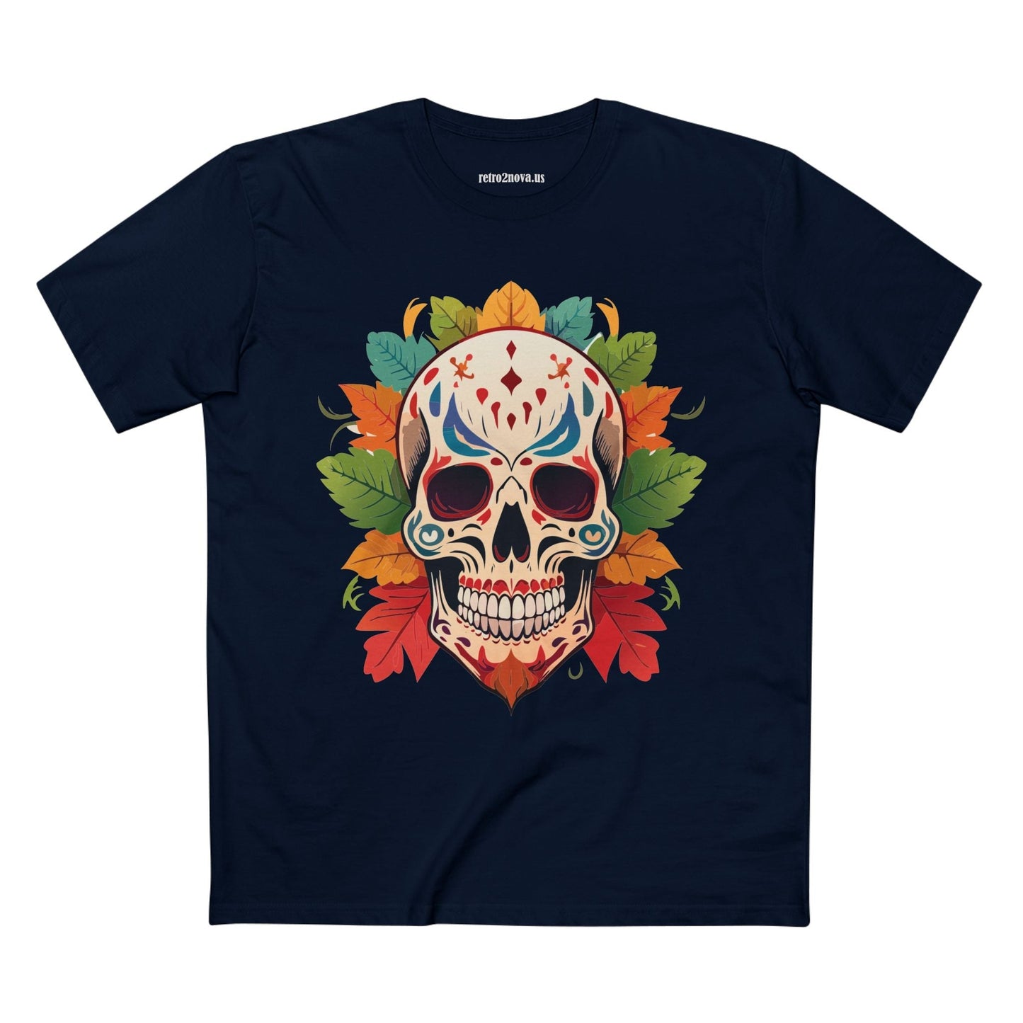 Skull Shirt Skeleton Tee SS-12 Unisex Premium Cotton Original Art Design Retro2Nova