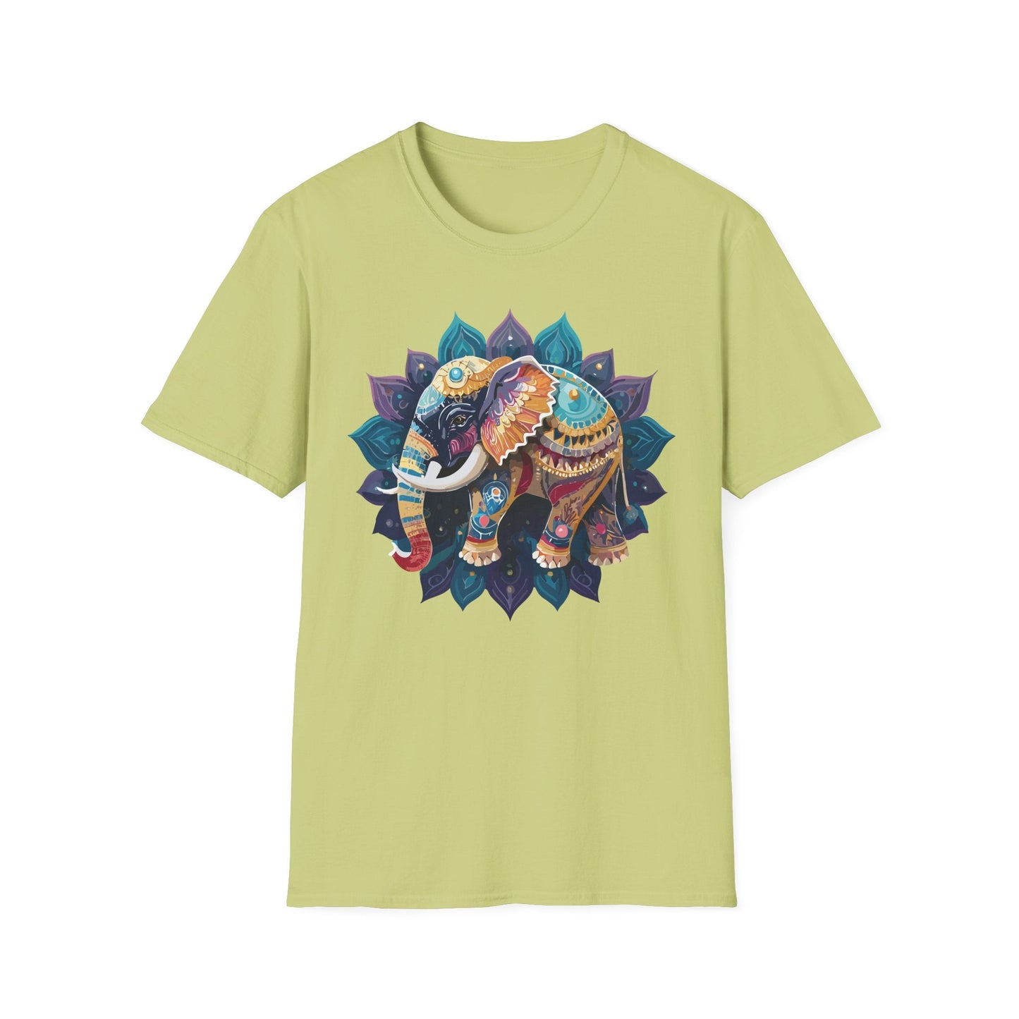 Elephant T Shirt Unisex Softstyle Cotton Tee Gildan 64000 Comfortable Everyday Wear
