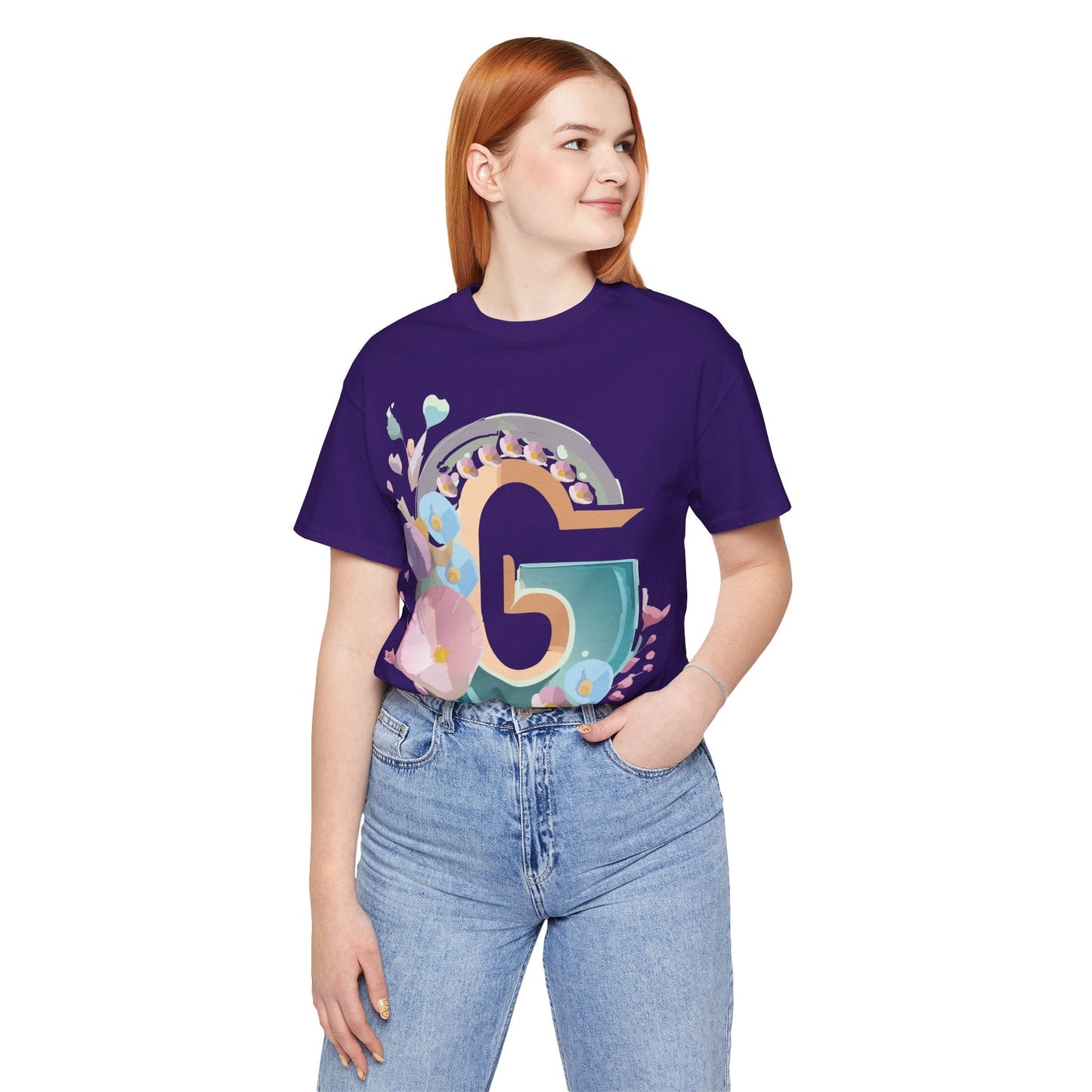 Adelpha Letter G Shirt Unisex Jersey Short Sleeve Graphic Tee With Vintage Inspired Artwork